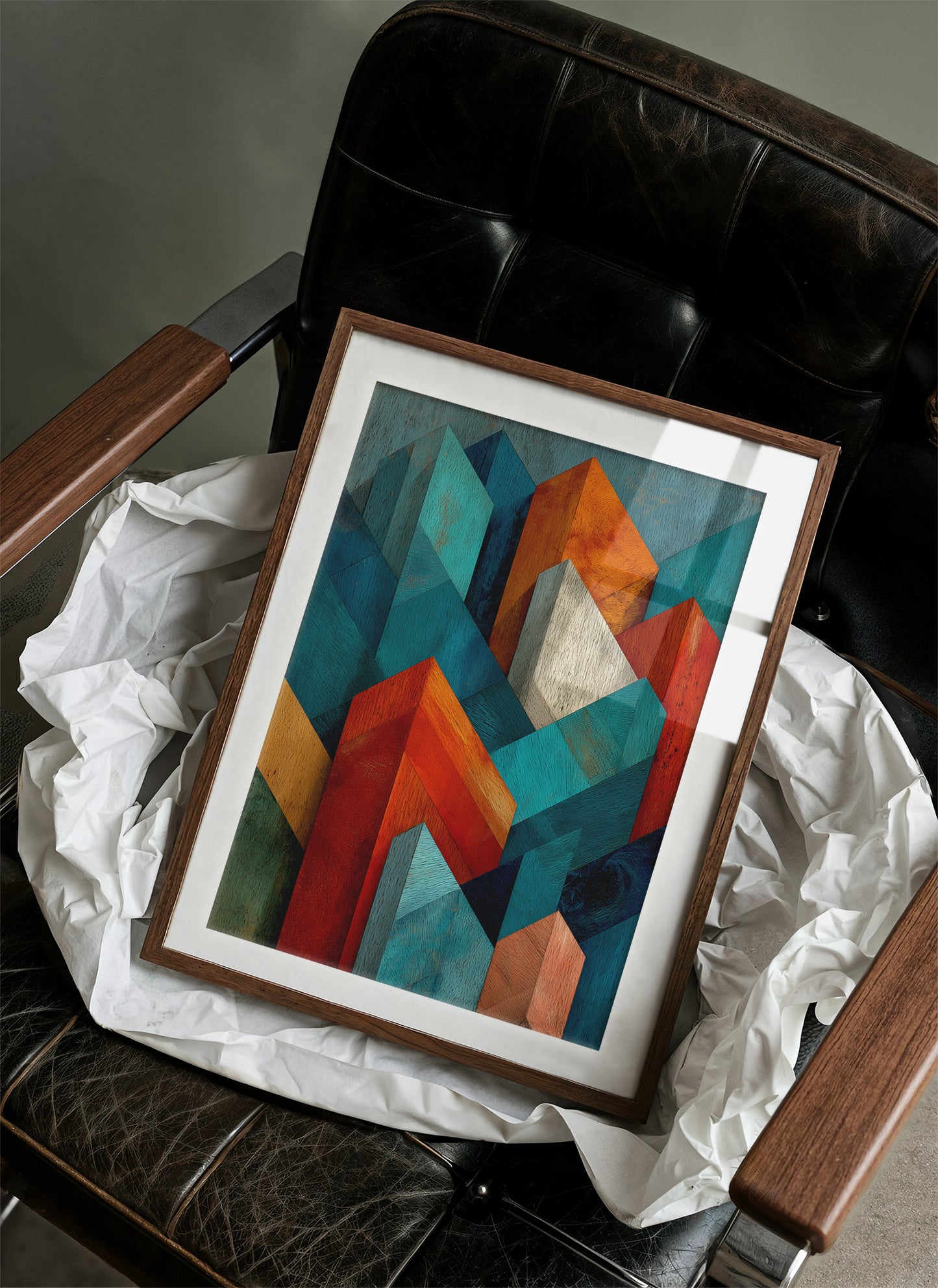Faceted Peaks in Woodgrain