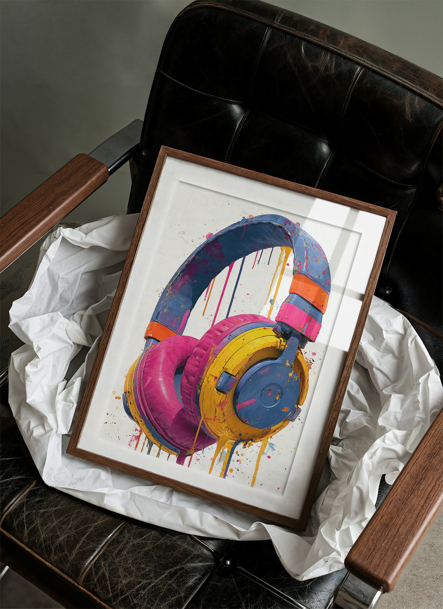 Headphones Dripping in Color