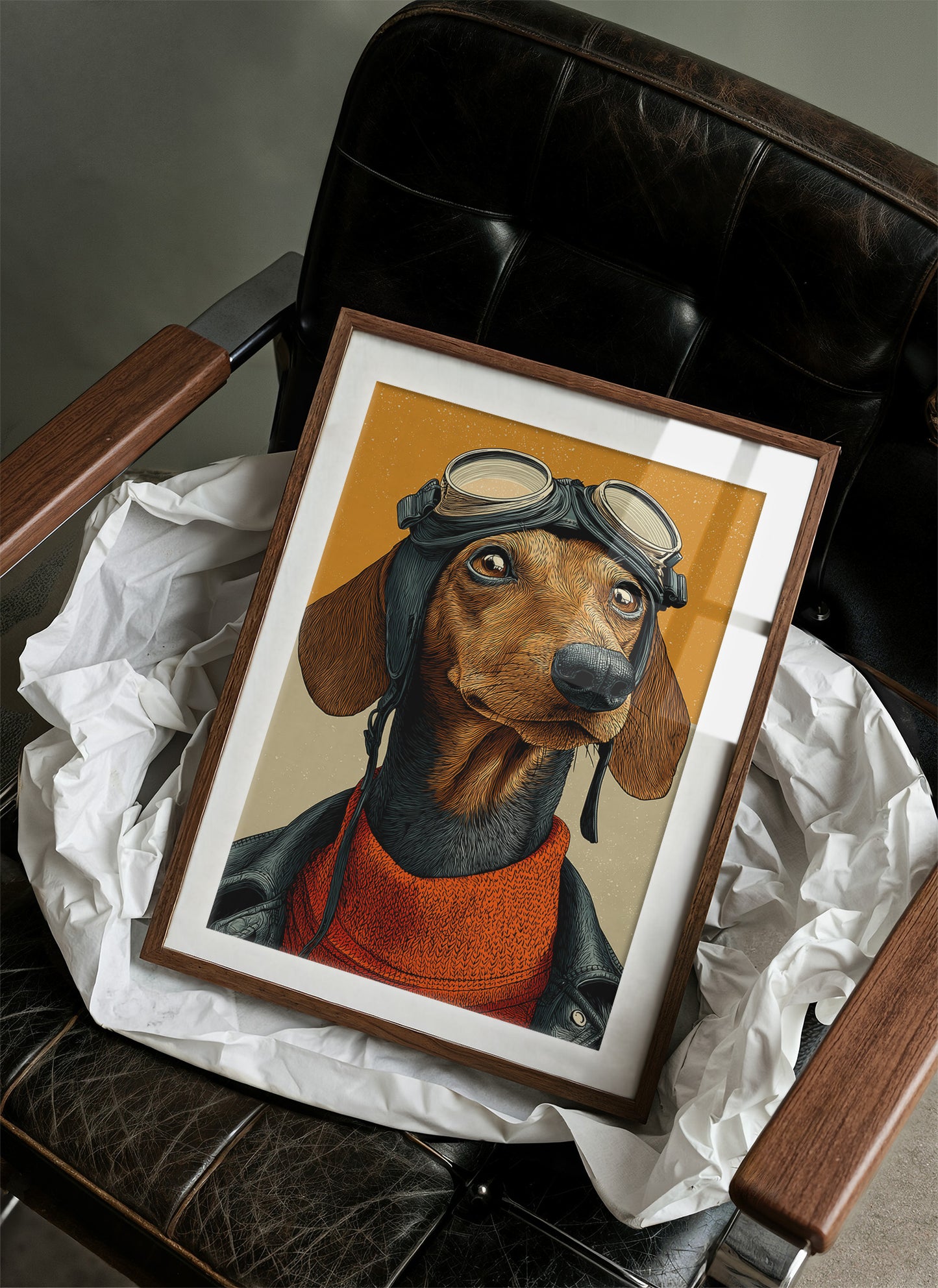 Wide-Eyed Aviator Pup