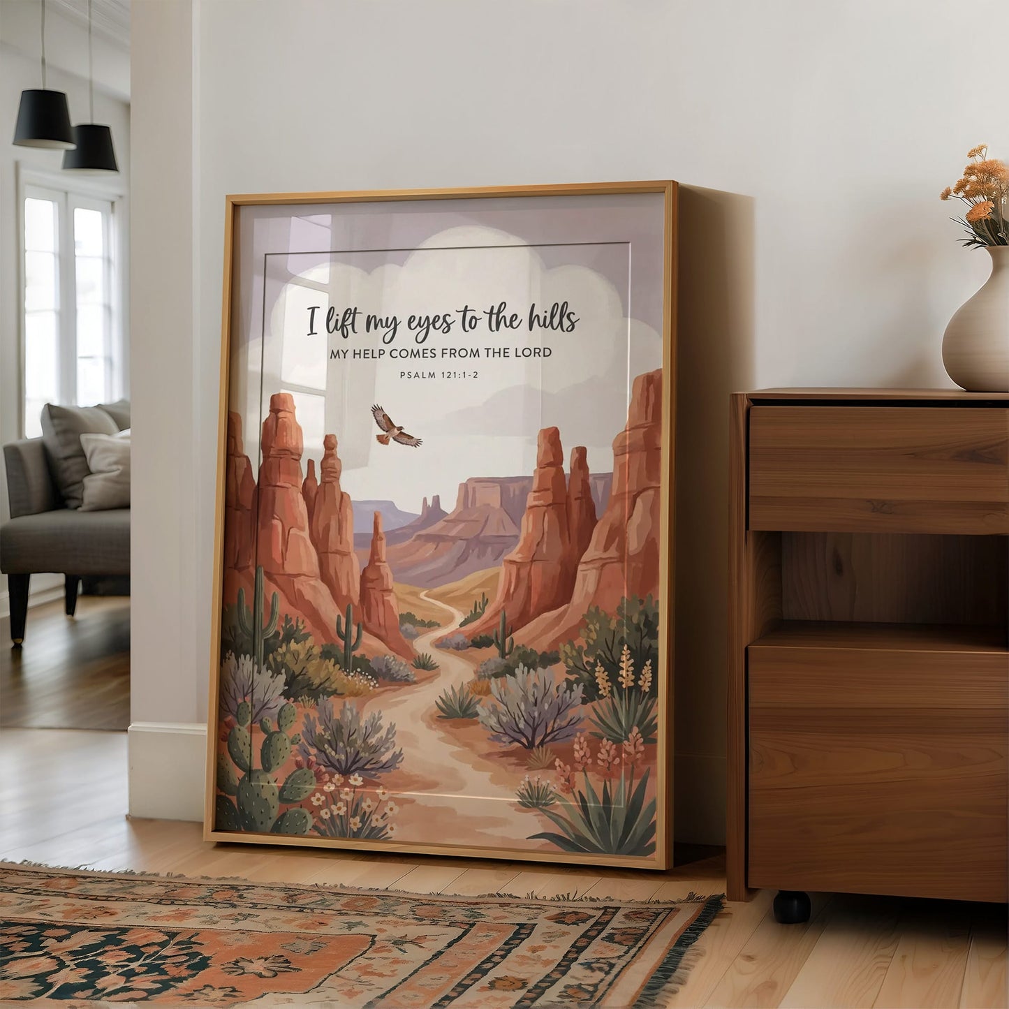 I Lift My Eyes to the Hills: Desert Canyon Path