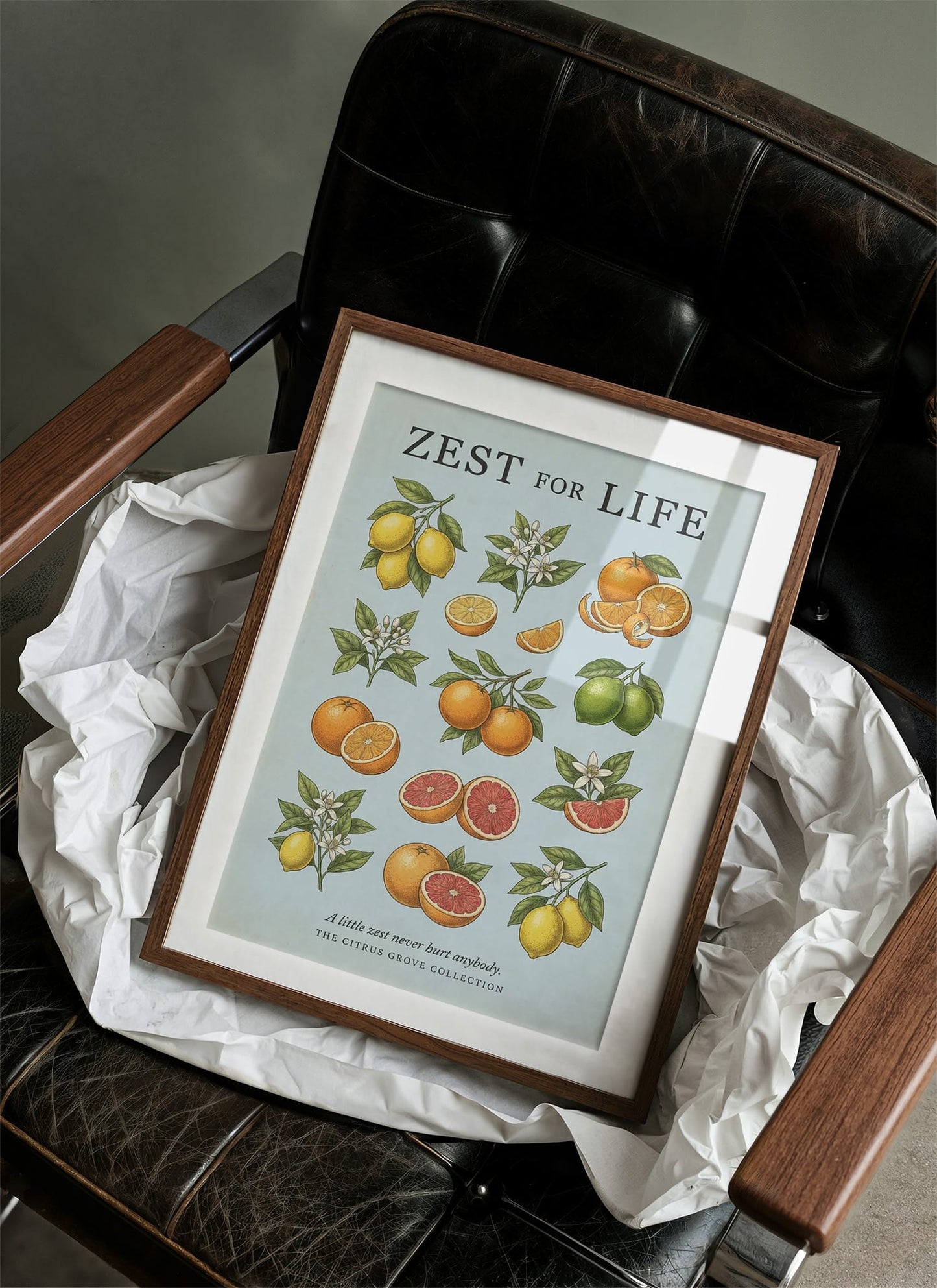 Zest for Life: Vintage Citrus Chart