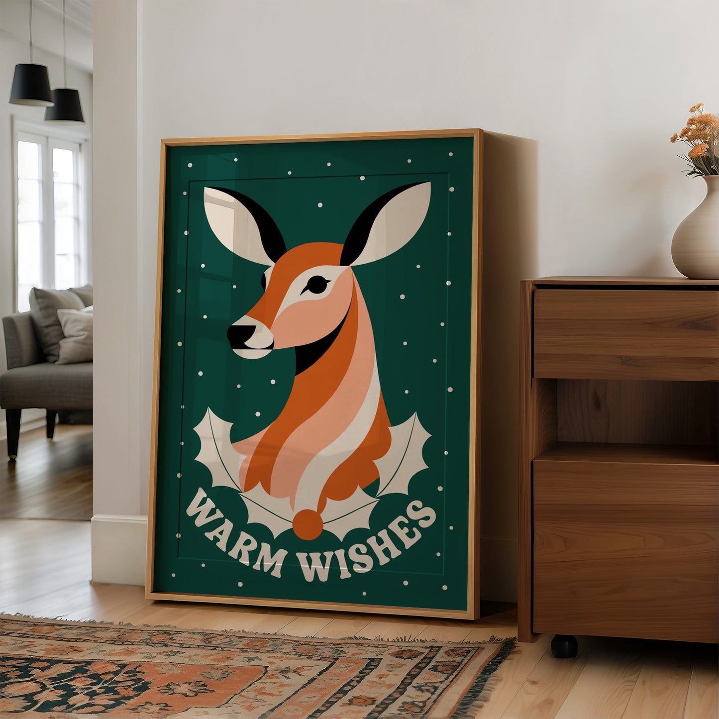 Modernist Deer Portrait