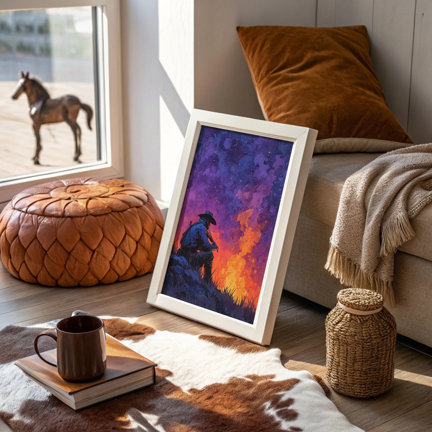 Cowboy's Fireside Serenade