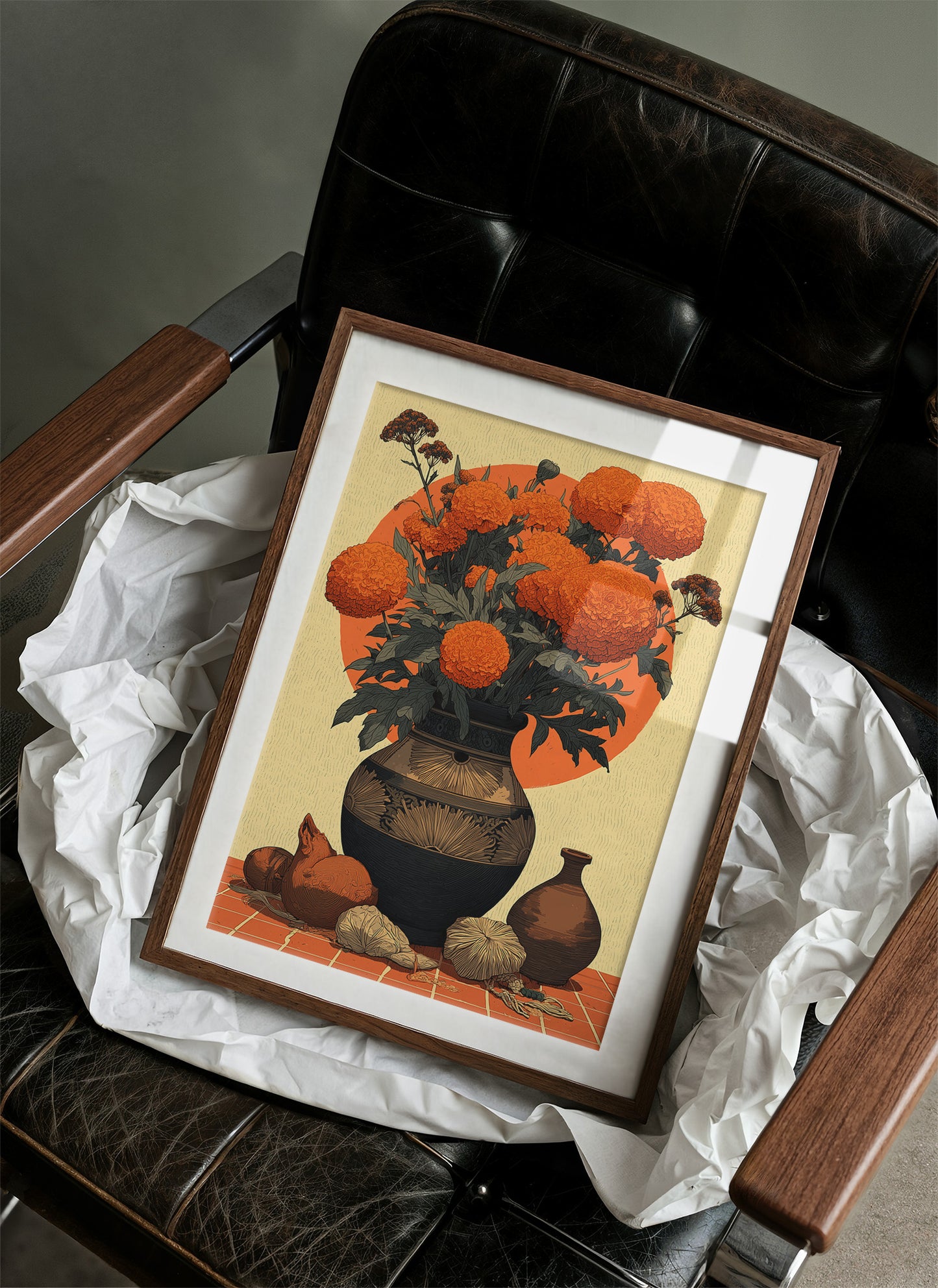 Marigolds in Clay