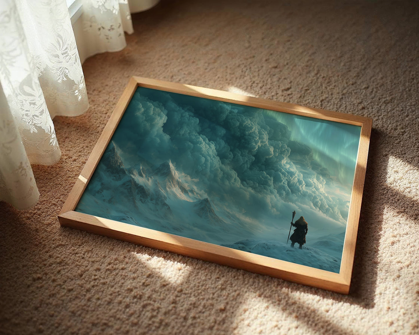 Traveler Beneath the Storm Wall