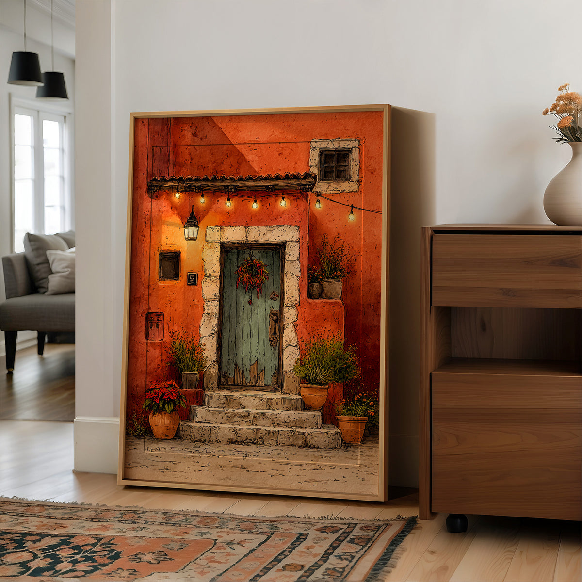 Chile Wreath Welcome: Door Has Seen Some Things