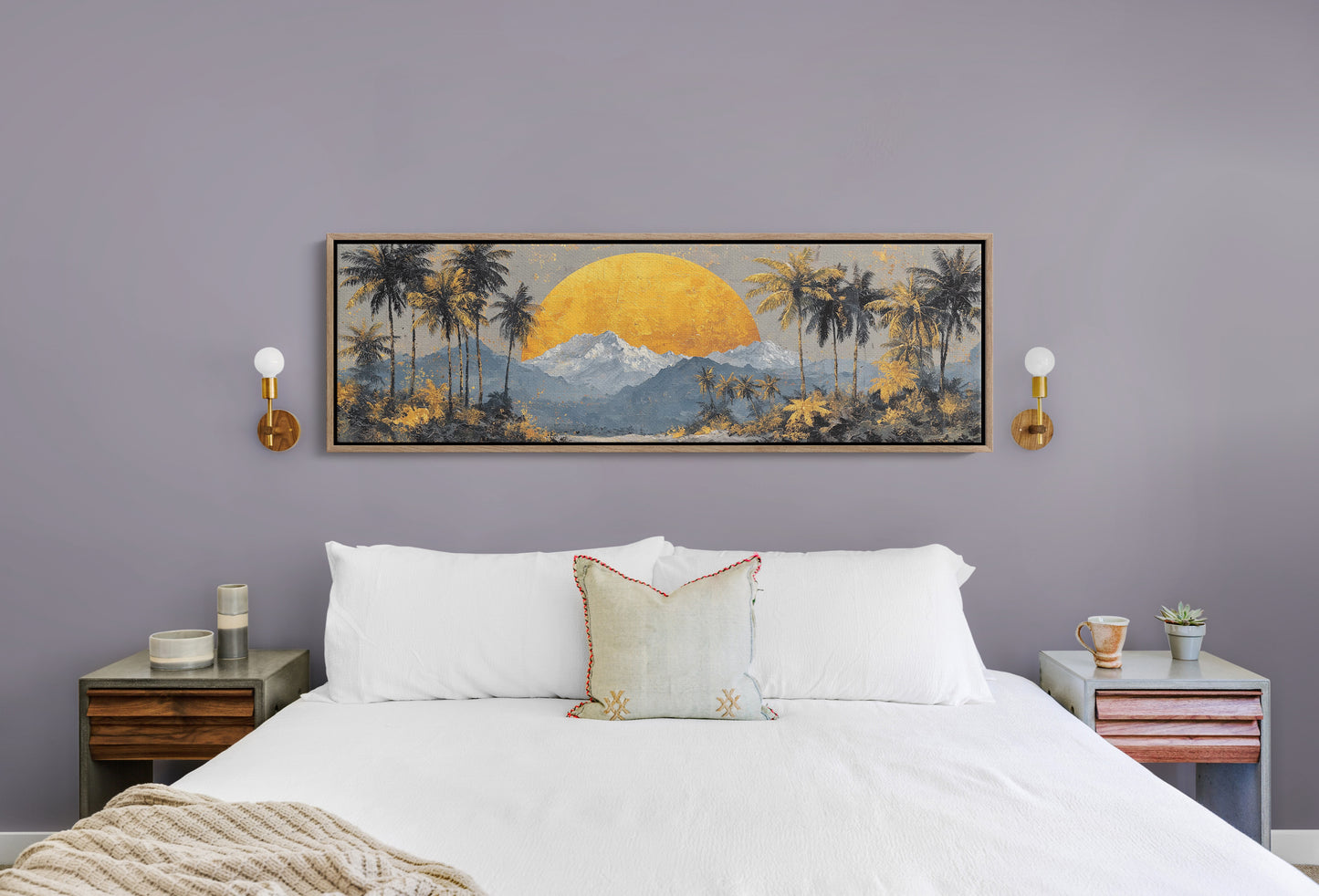 Golden Sun Beyond The Palms