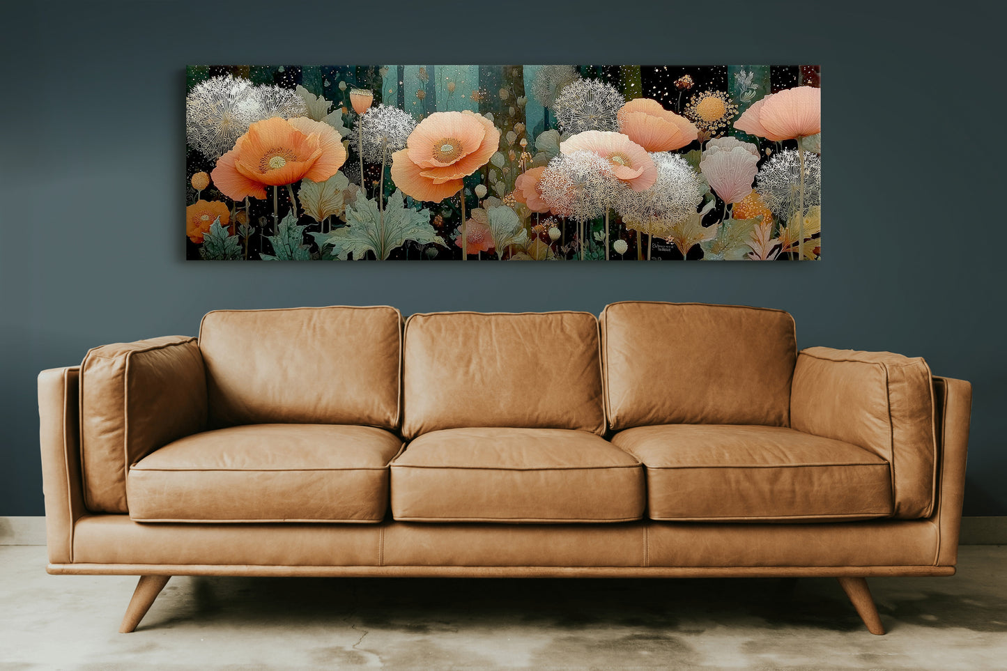 Moonlit Poppies And Dandelion Dreams