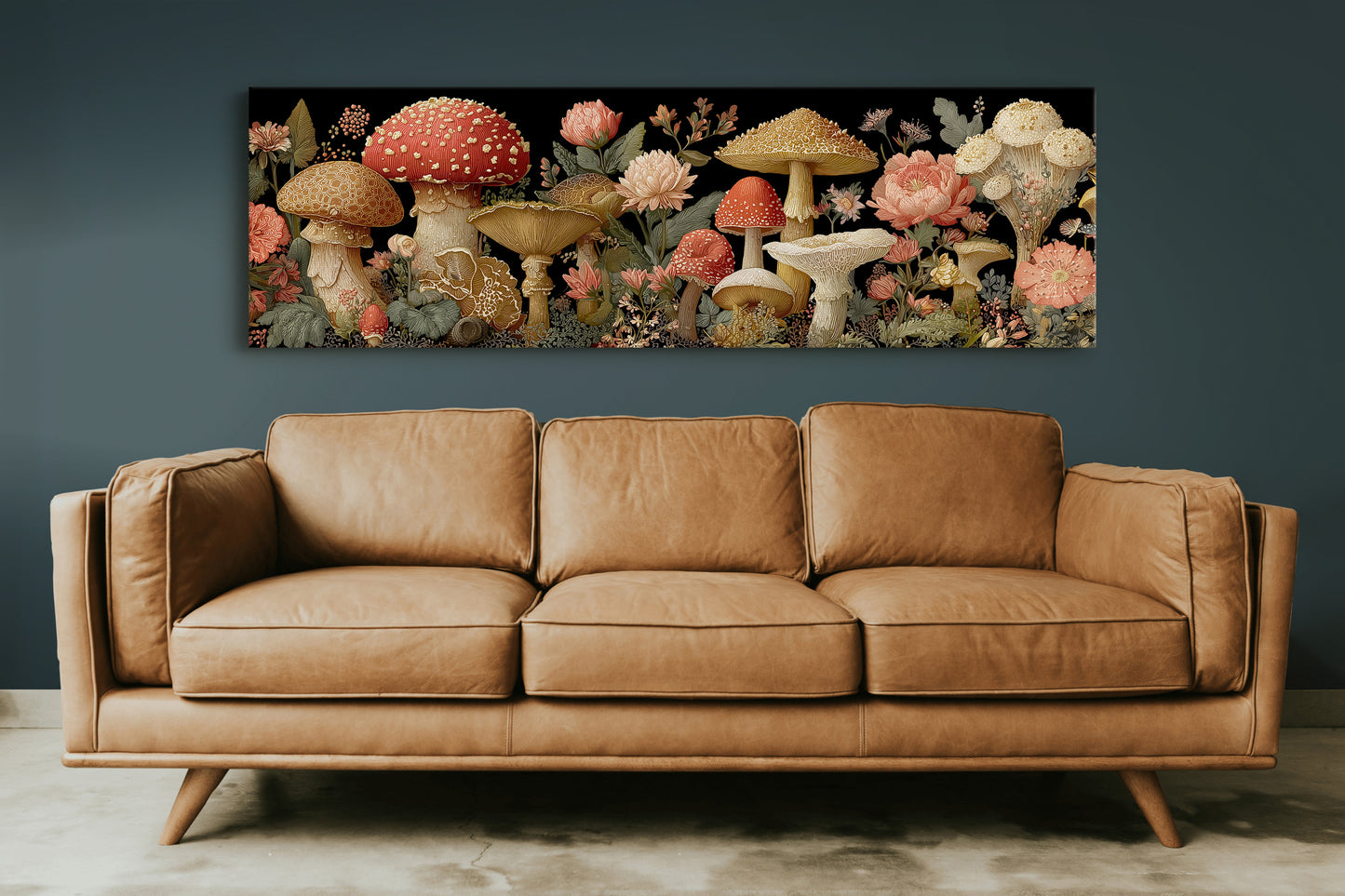 Midnight Garden Of Wild Mushrooms