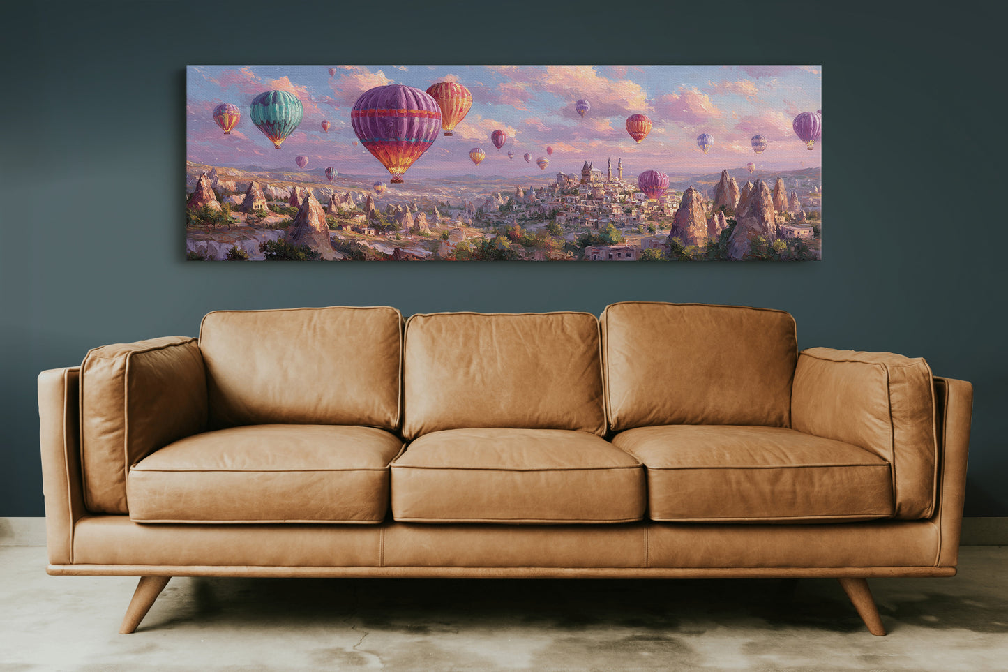 Balloons Rising Over Stone Valleys
