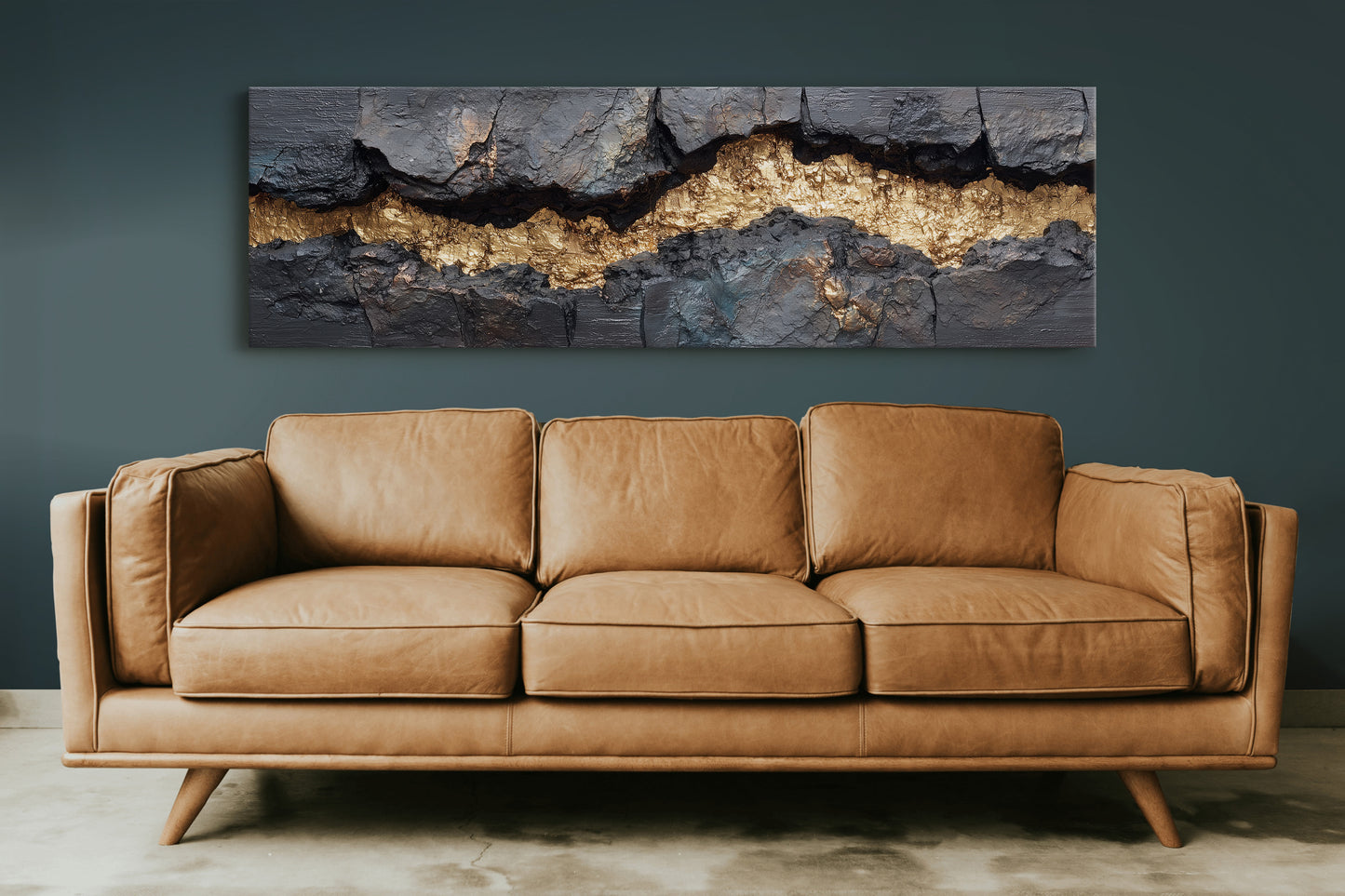 Gold Breaking Through Stone