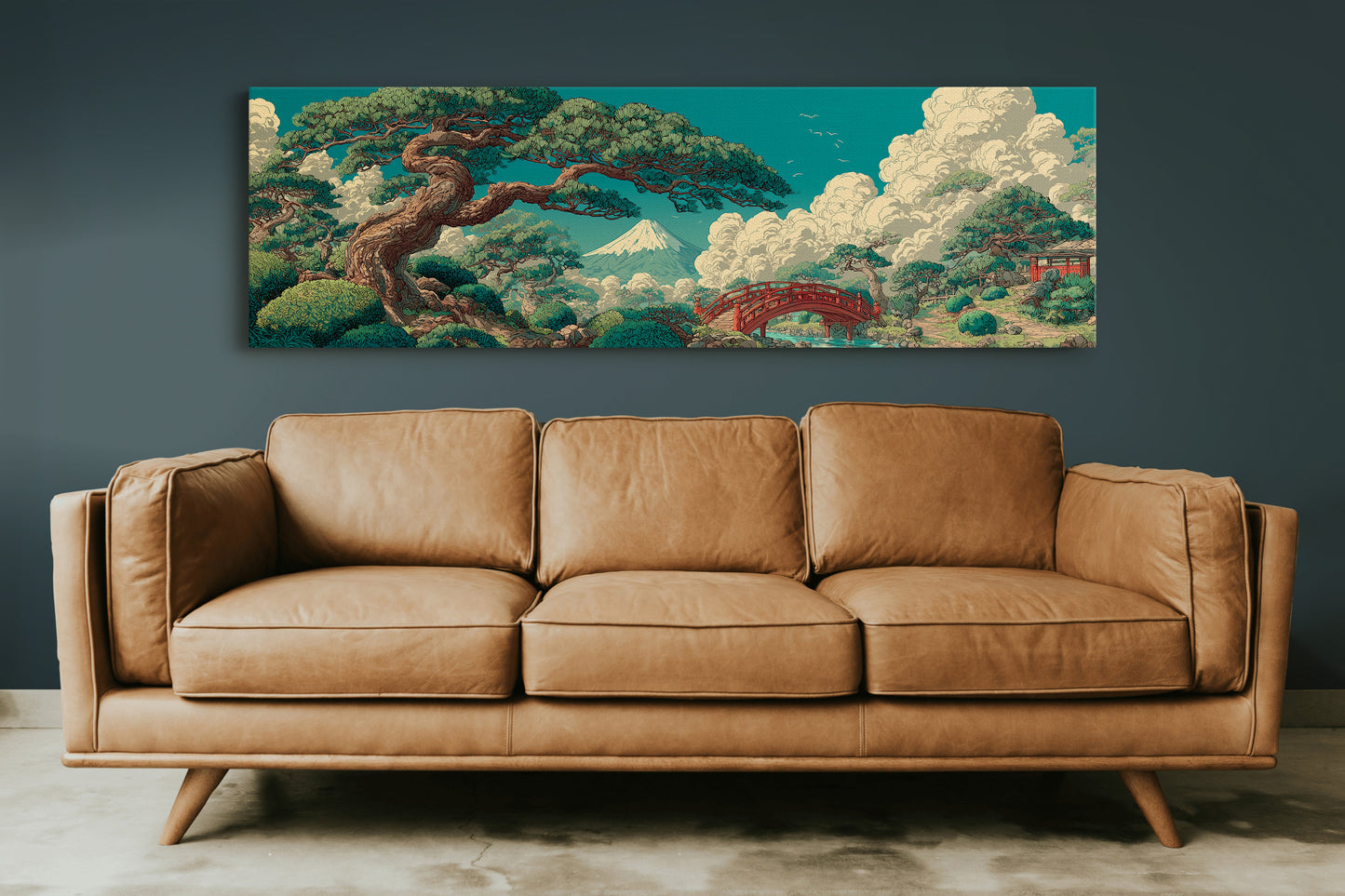 Mount Fuji Garden Bridge Landscape