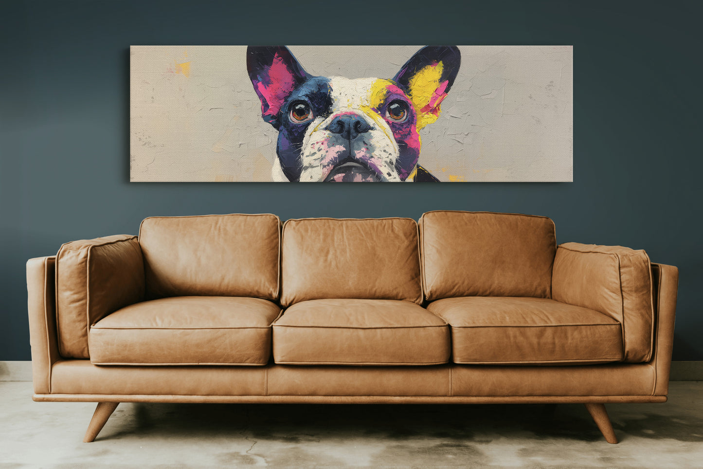 Color Burst Boston Terrier Portrait