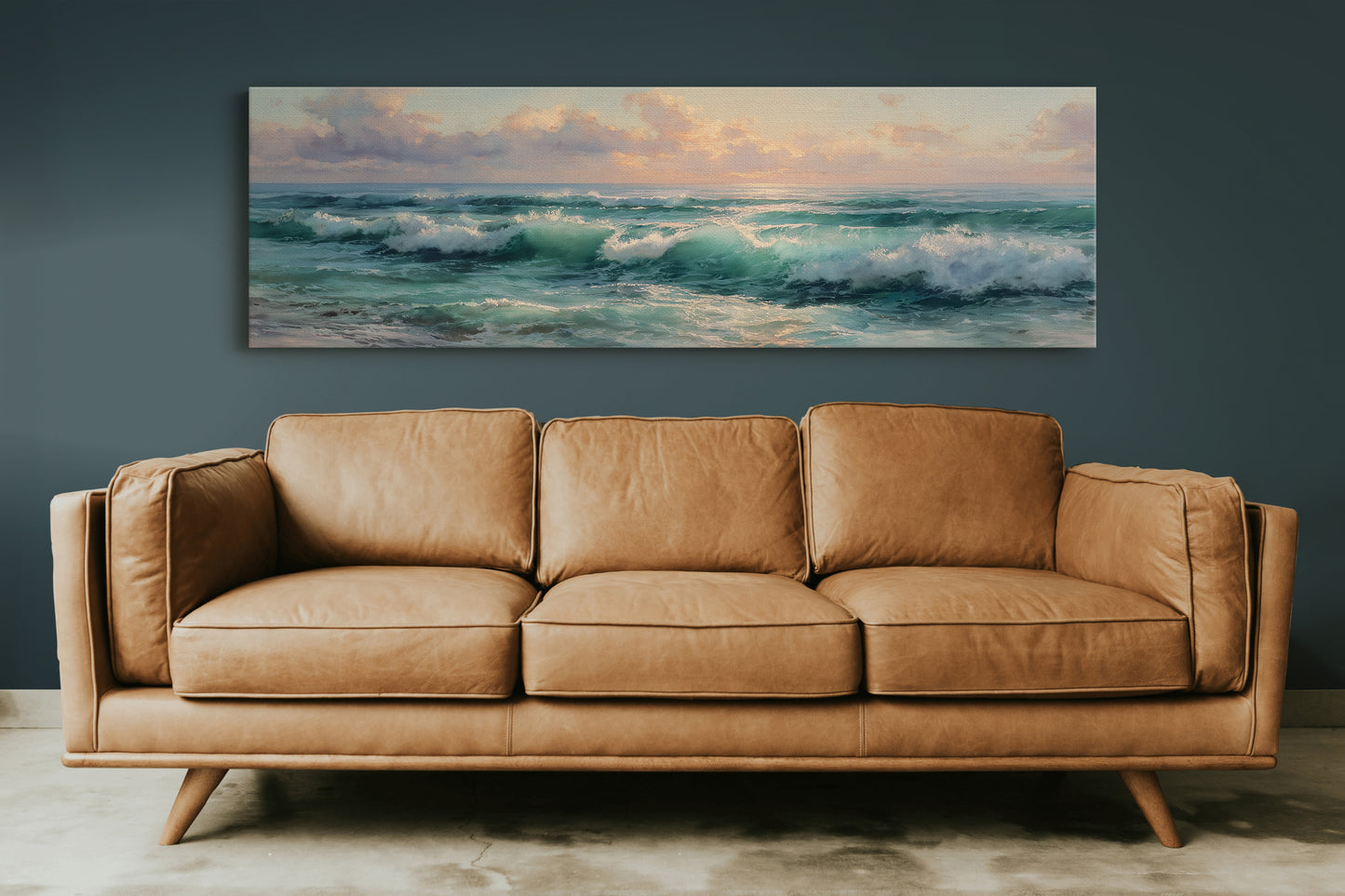 Golden Light Over Rolling Ocean Waves