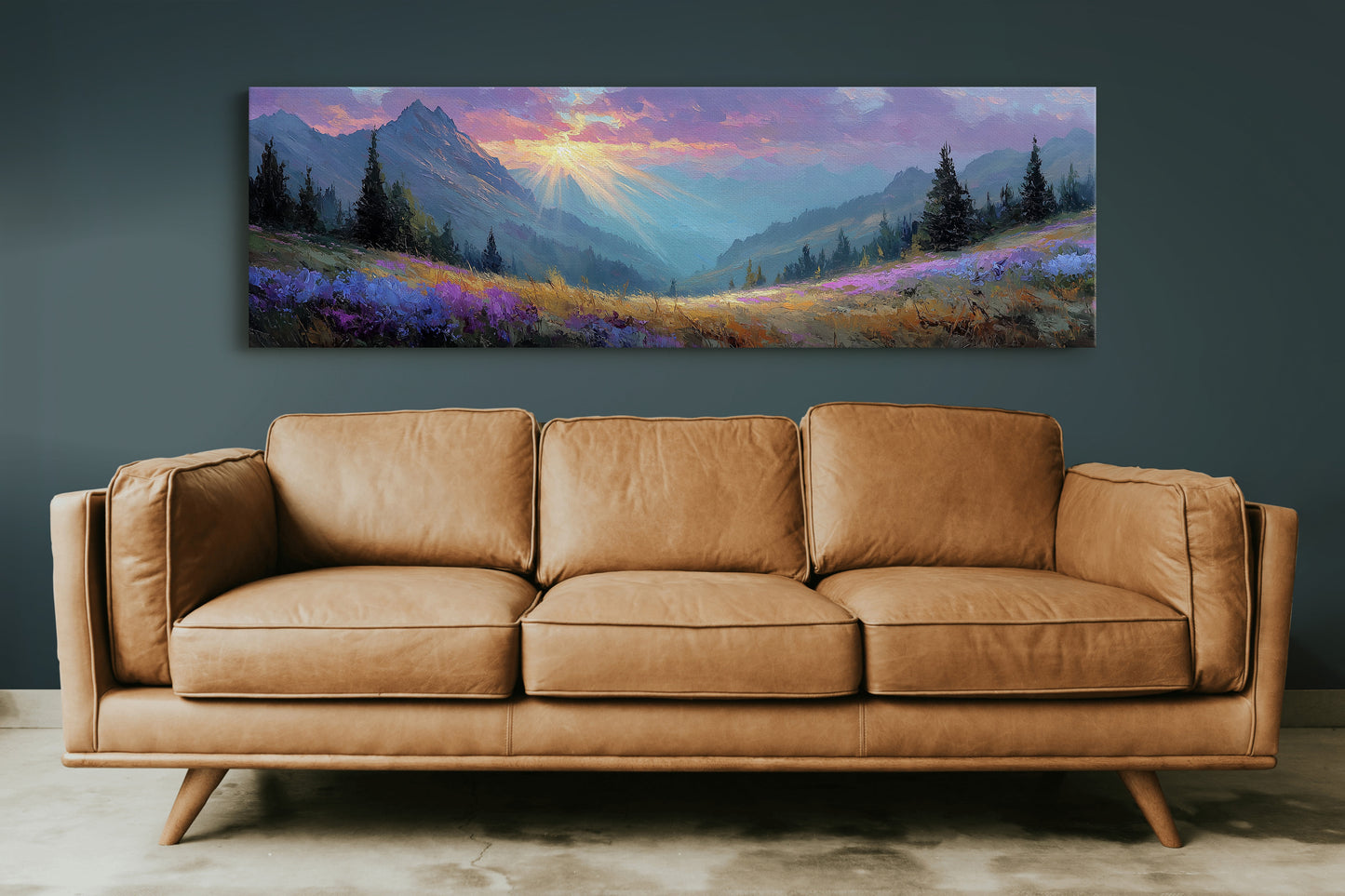 Sunlight Over Wildflower Valley