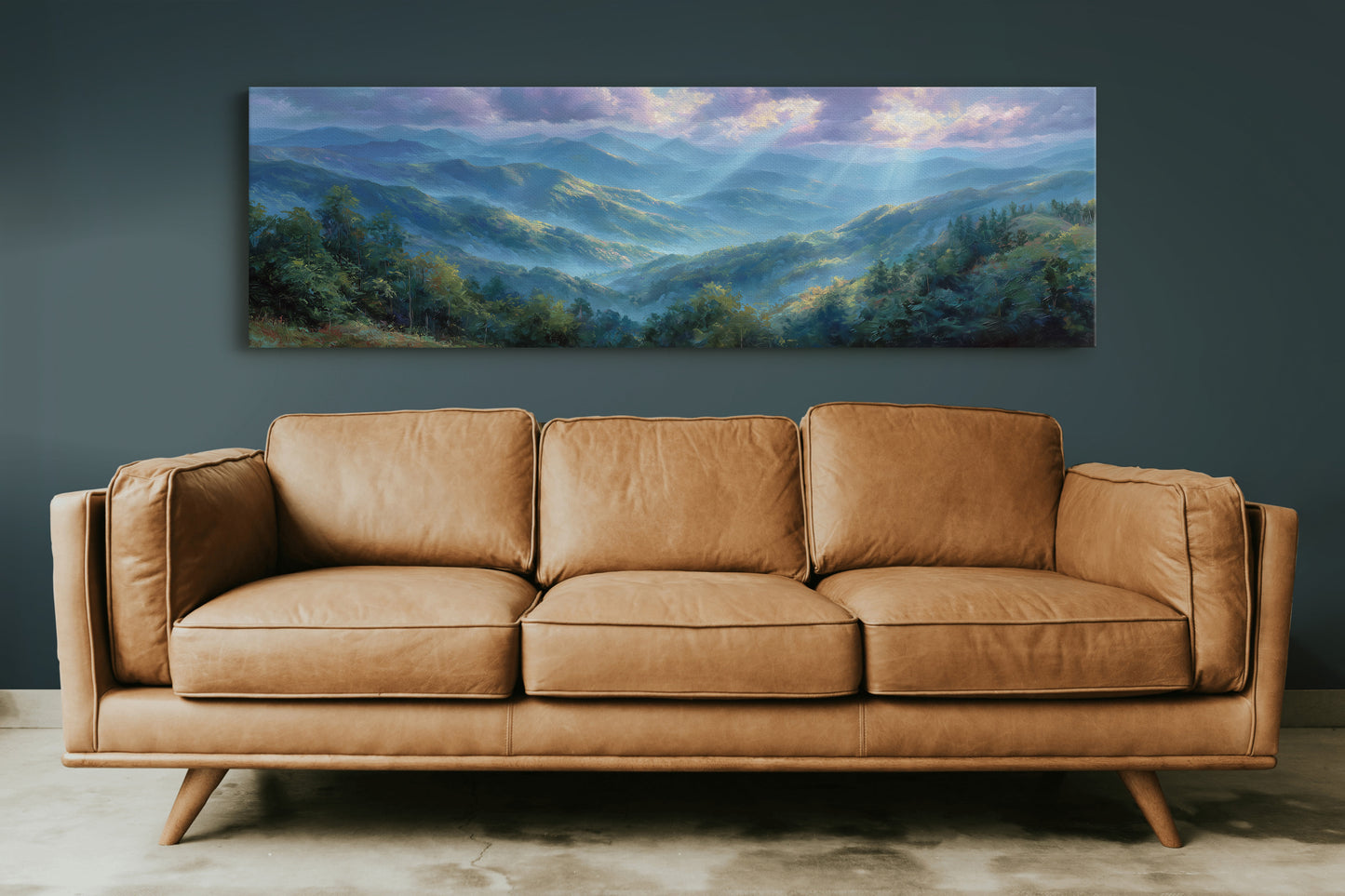 Blue Mountains Beneath Morning Light