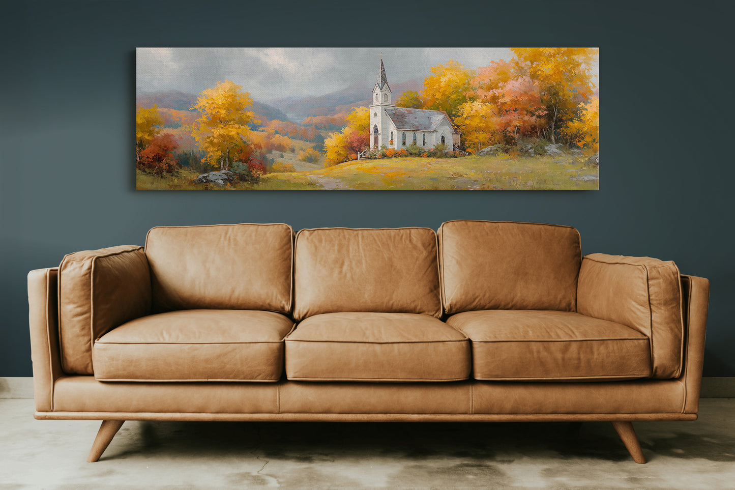 Autumn Light On The Hilltop Chapel