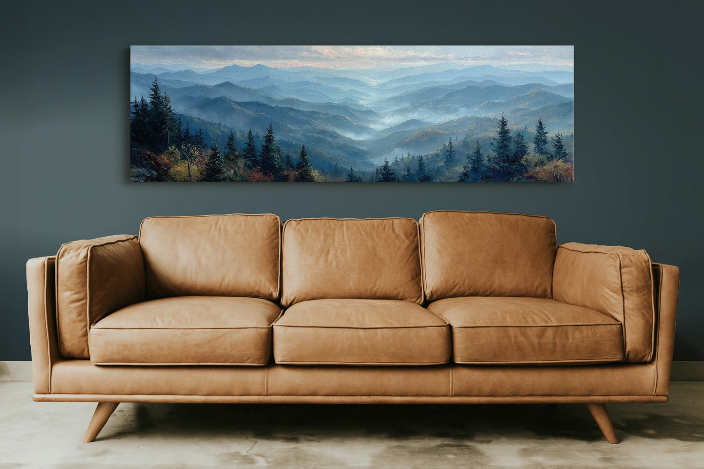 Misty Blue Mountain Valley