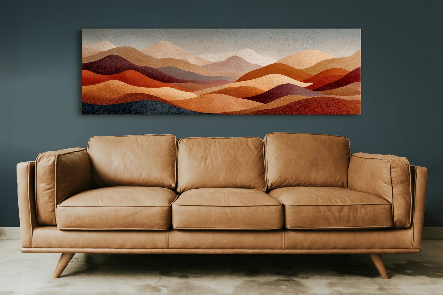 Desert Sunset Abstract Hills