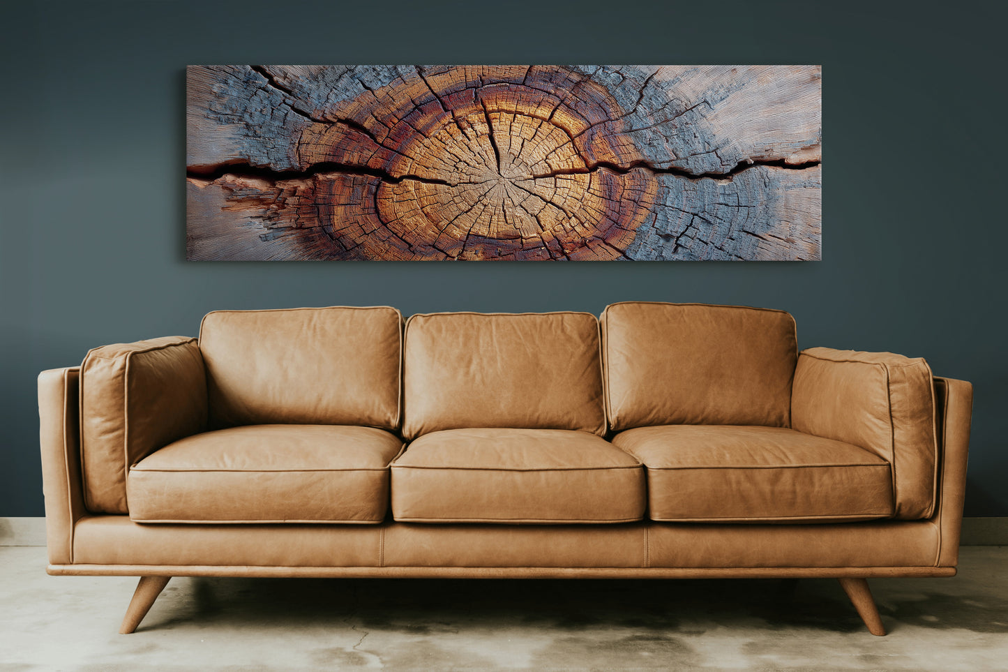 Wood Grain Tree Rings Rustic Macro Wall Art