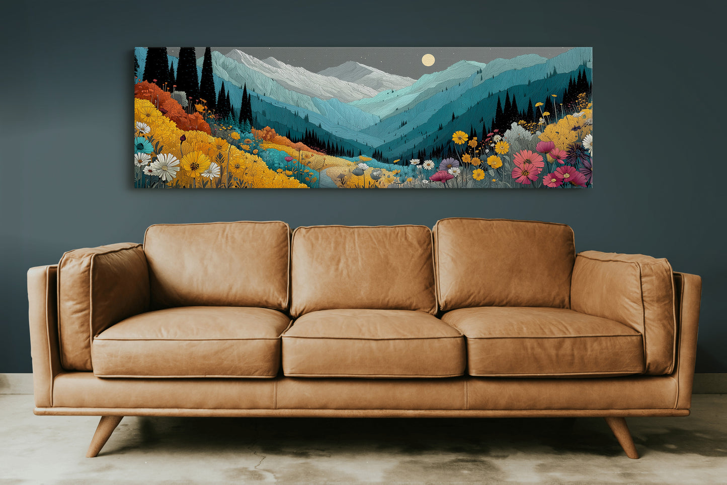 Moonlight Over Wildflower Valley