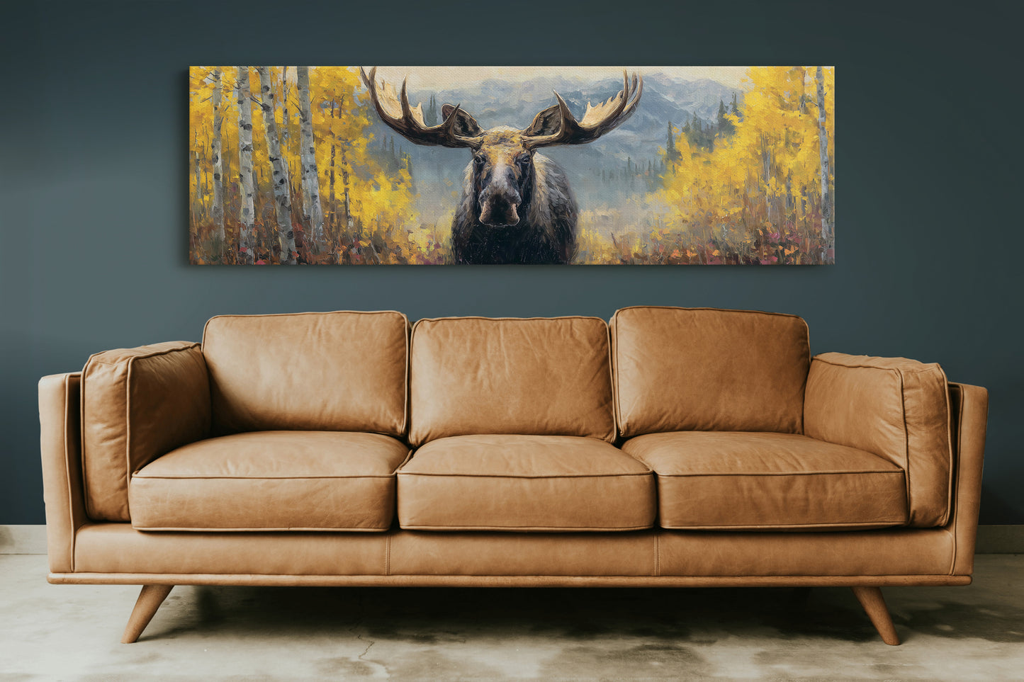 Moose Among the Golden Aspens