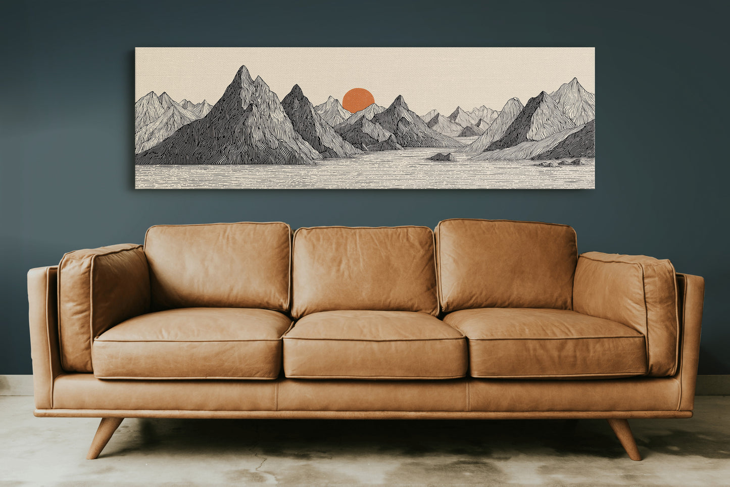 Sun Rises Over Carved Peaks