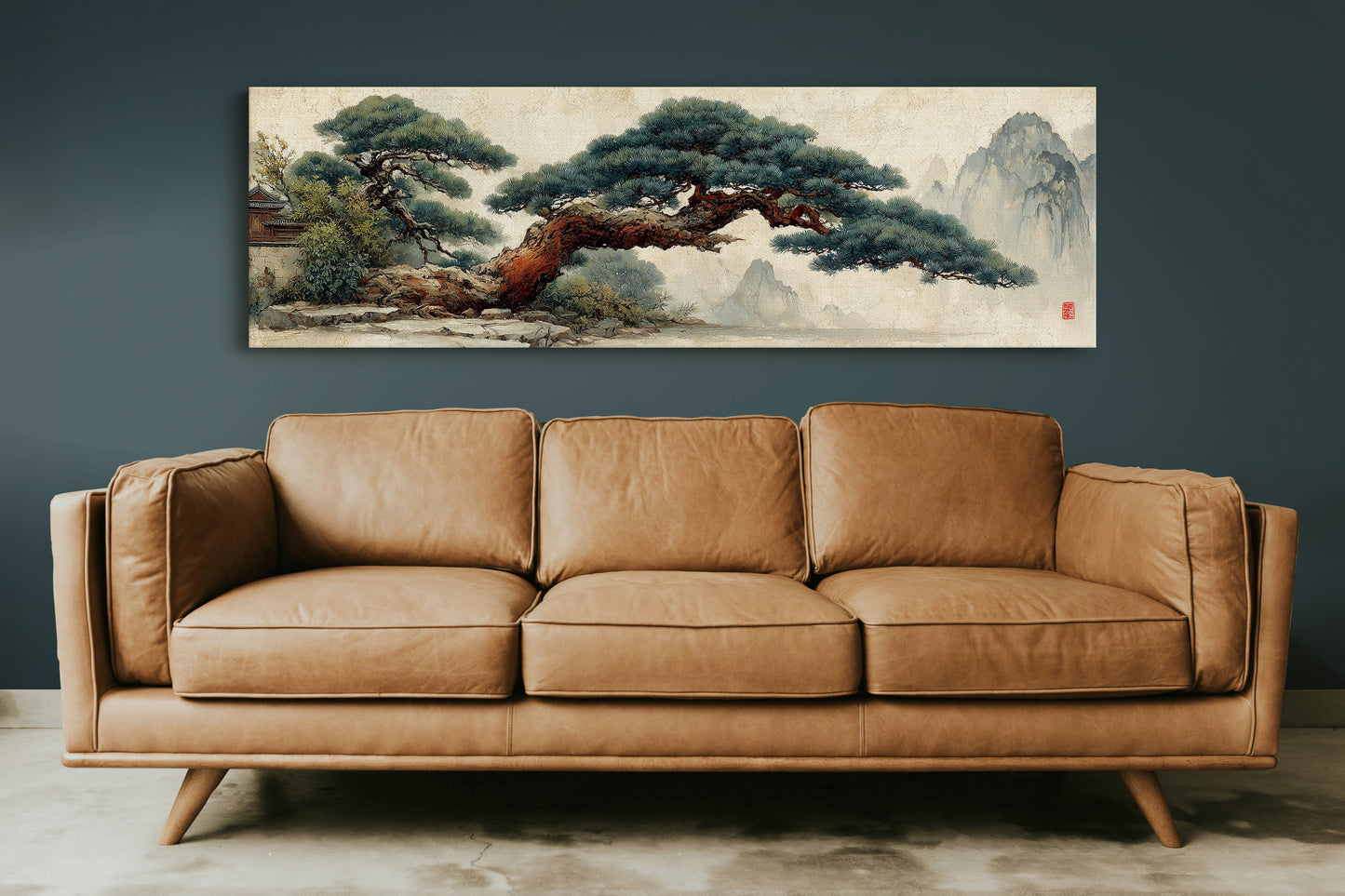 Ancient Pine Over Misty Peaks