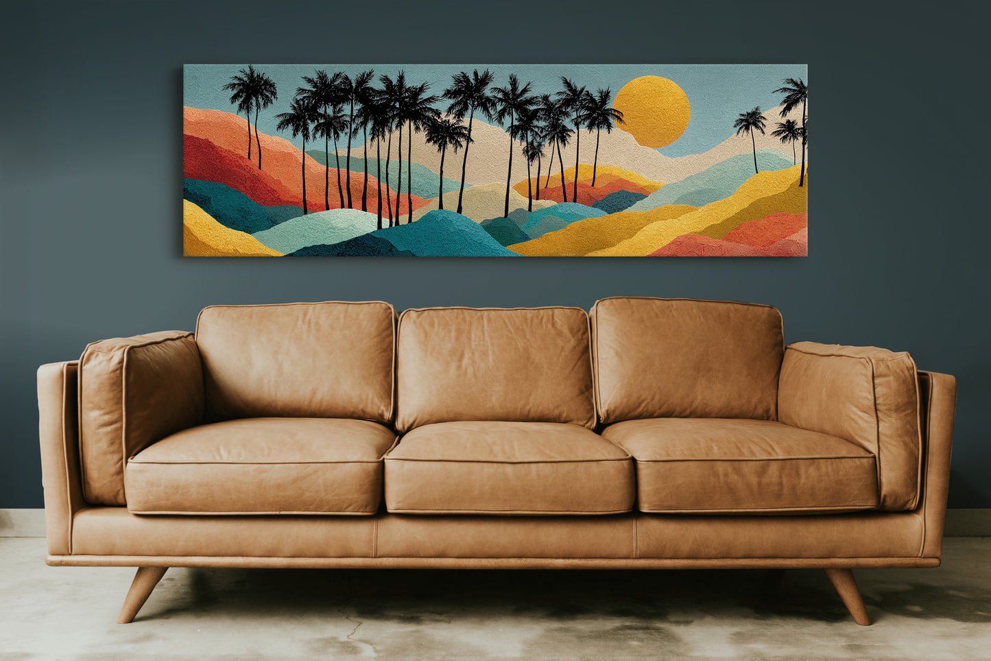 Sunset Over Painted Palms