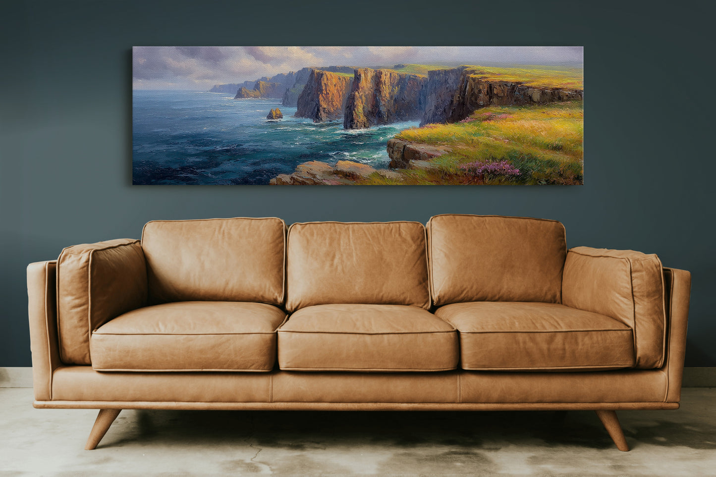 Sunlit Cliffs Above the Northern Sea