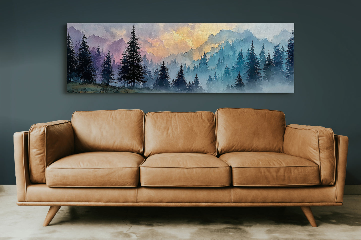 Mists Rise Through Painted Pines