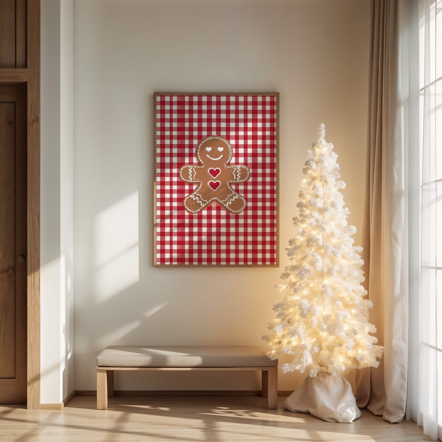 Hearts On The Gingham Table