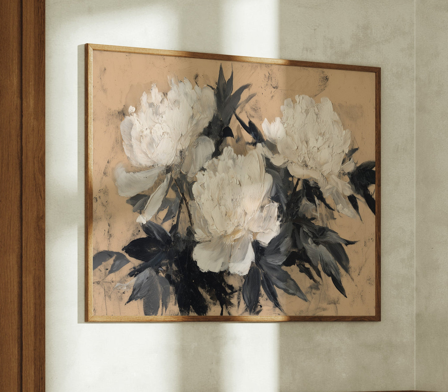 Ivory Petals in Quiet Contrast