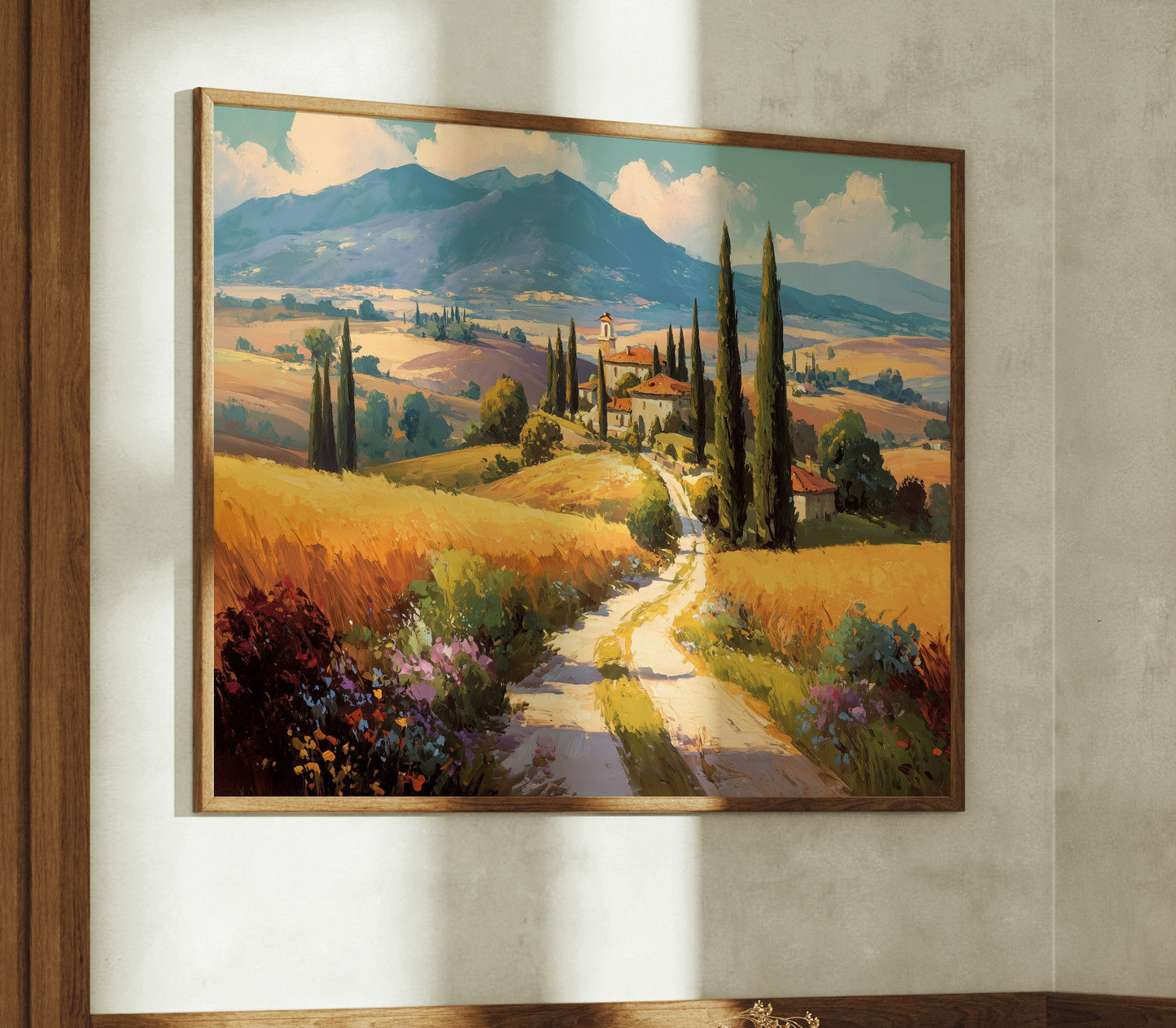 Golden Road to the Hillside Villa