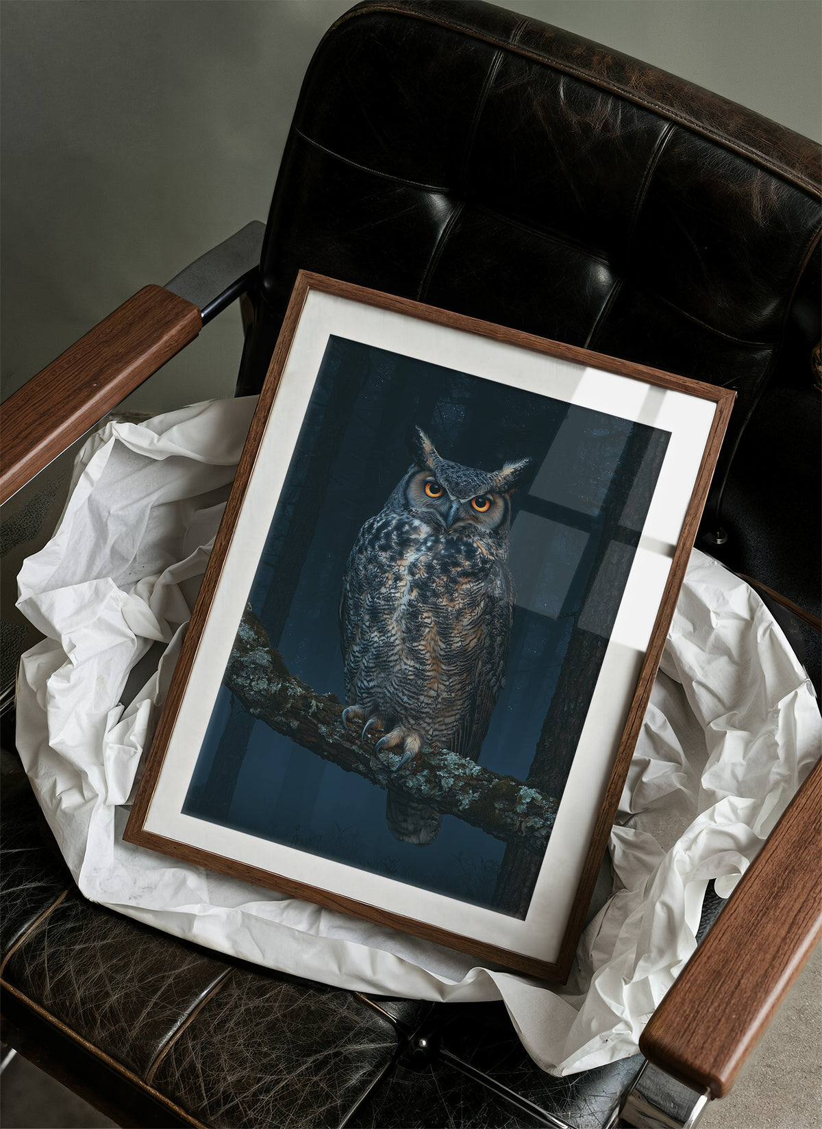 Great Horned Owl Night Portrait