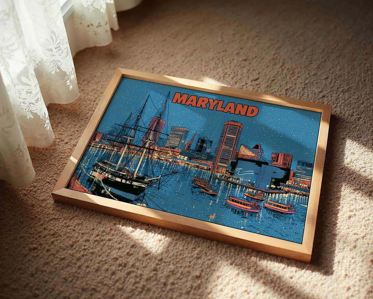 Maryland Harbor Pop Art