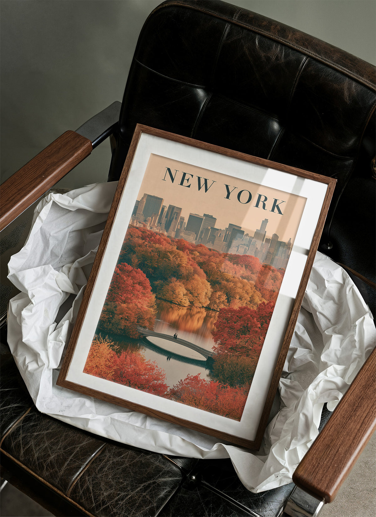 Central Park Autumn Bow Bridge