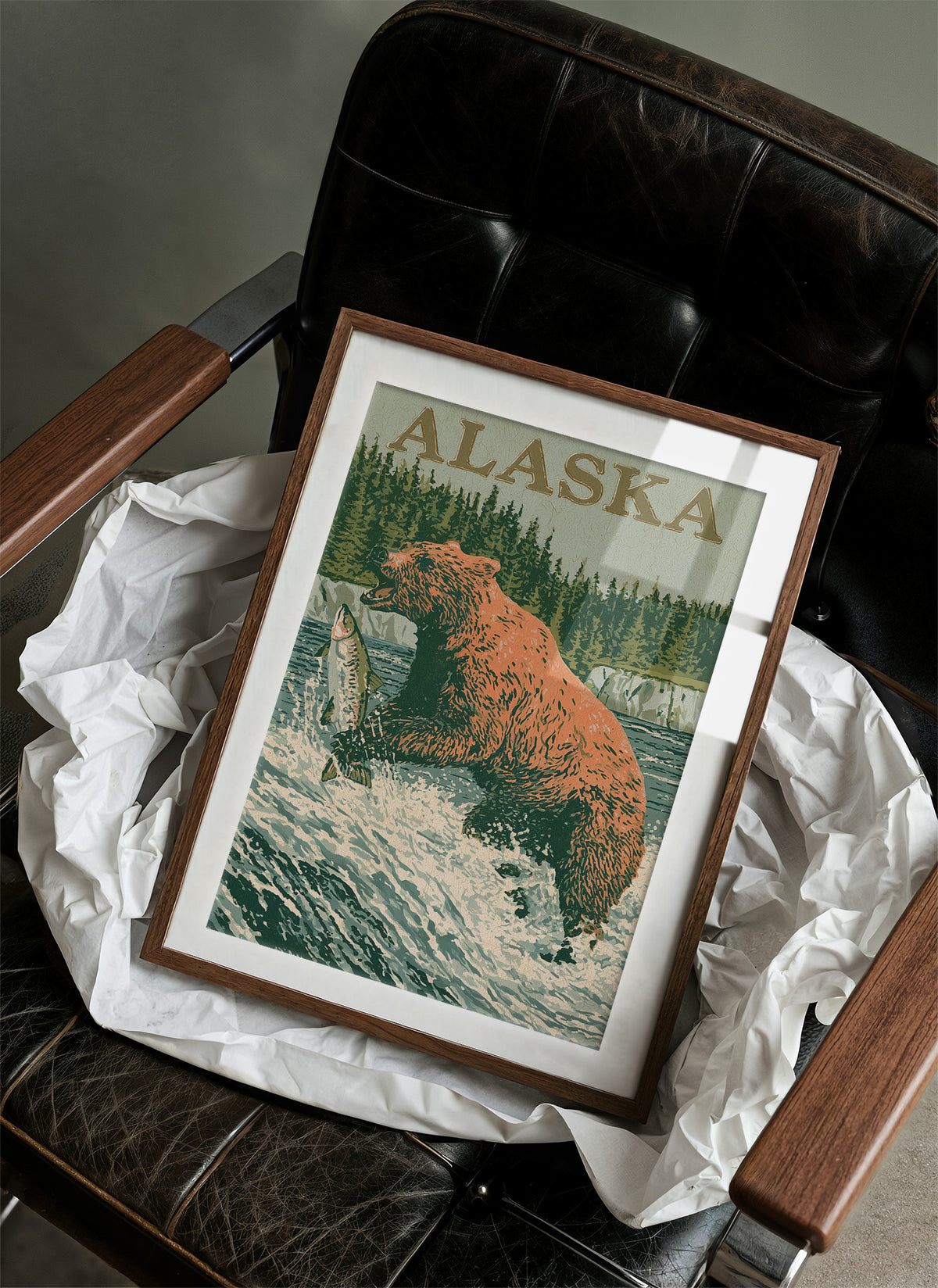Grizzly Salmon Run Alaska