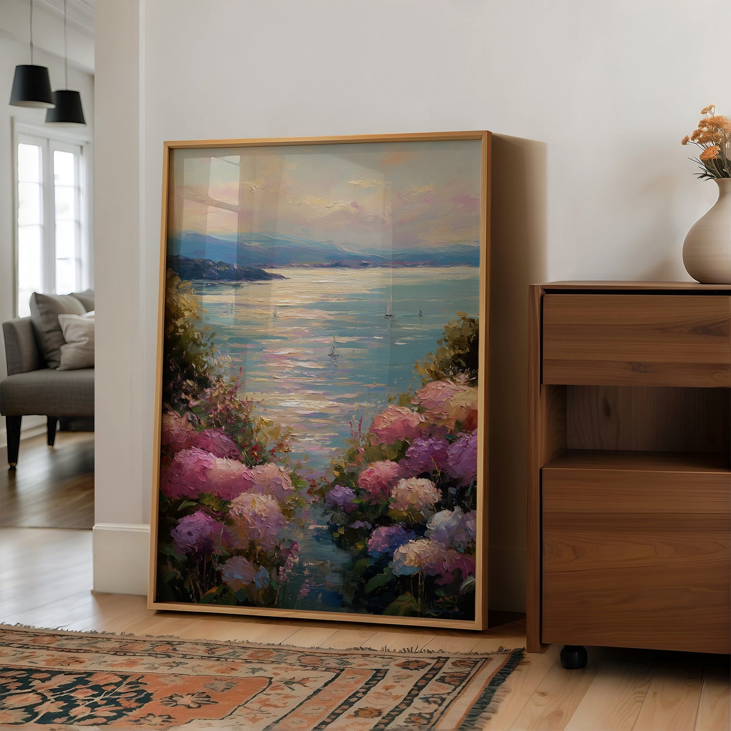 Hydrangeas All the Way to the Horizon