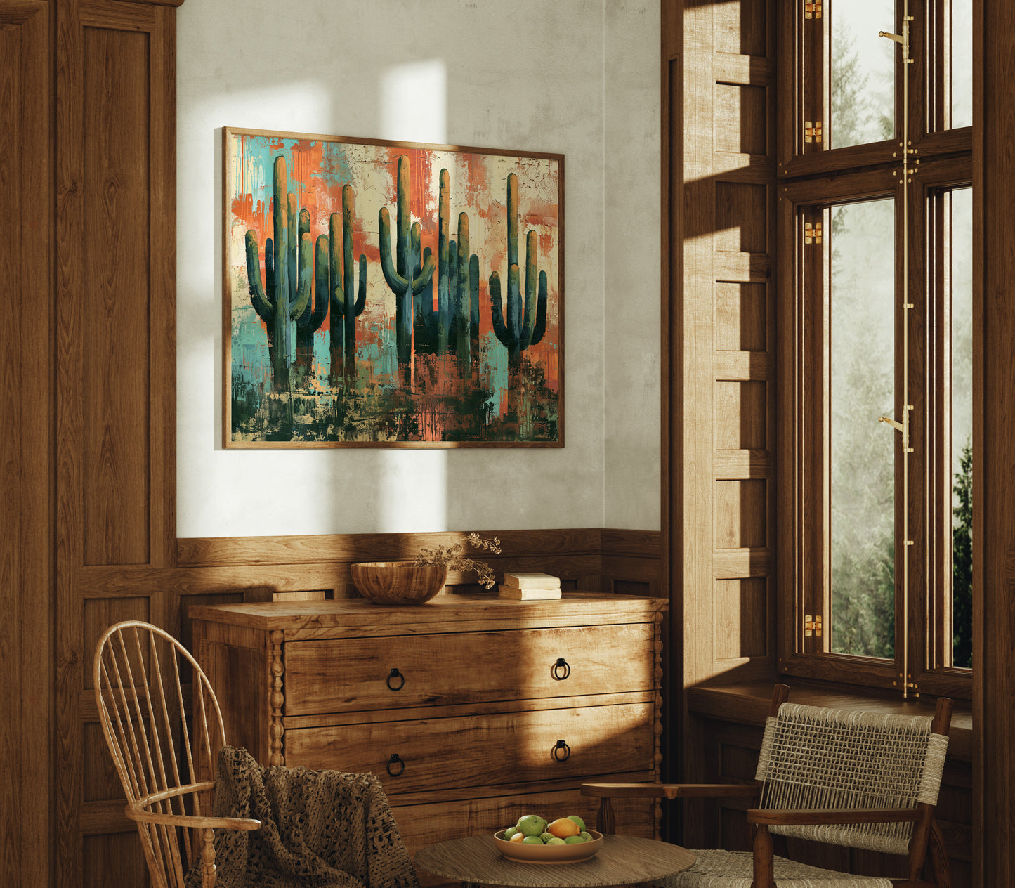 Saguaros At High Noon