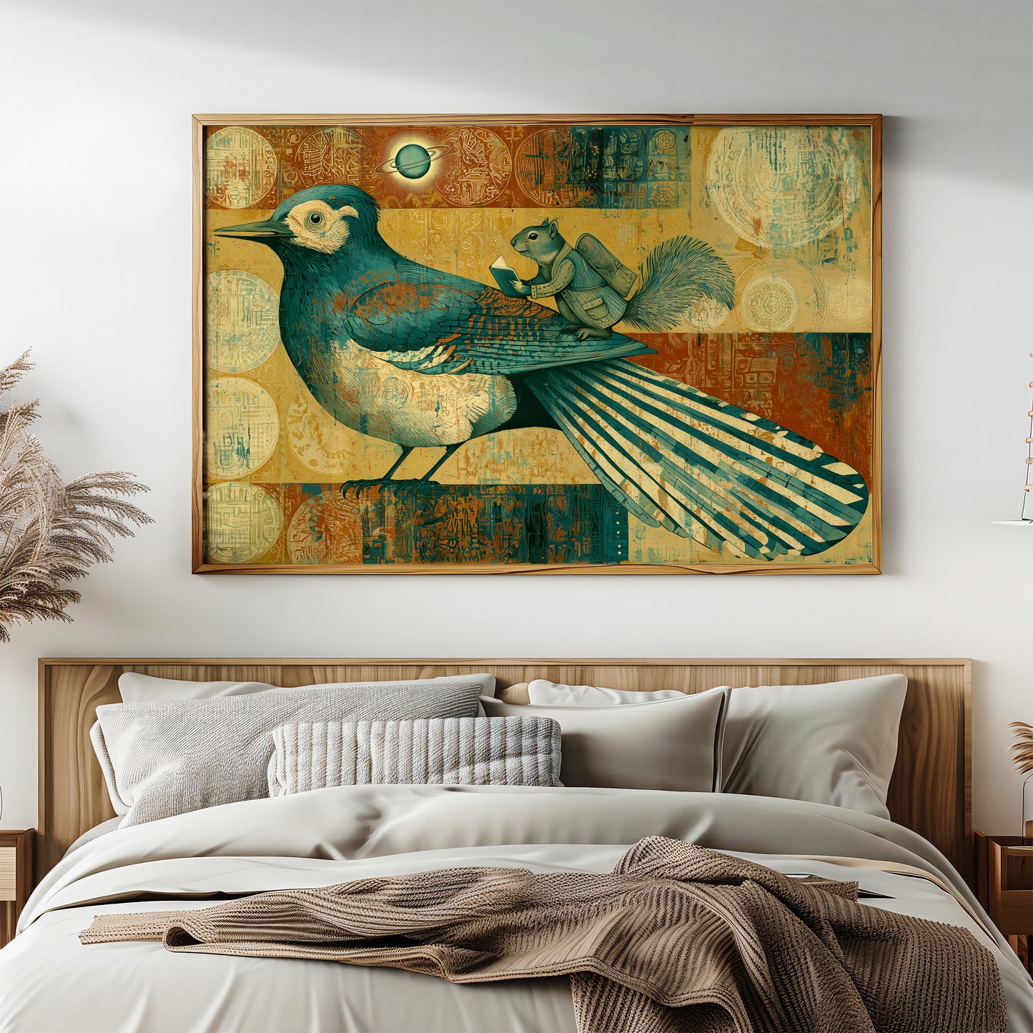 The Squirrel Who Rode a Magpie