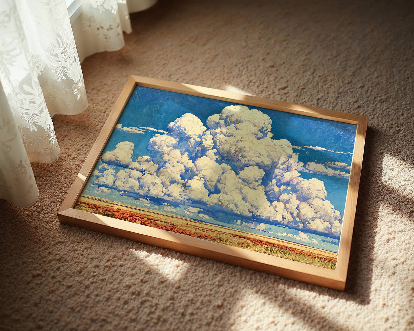 Thunderheads Over Amber Fields