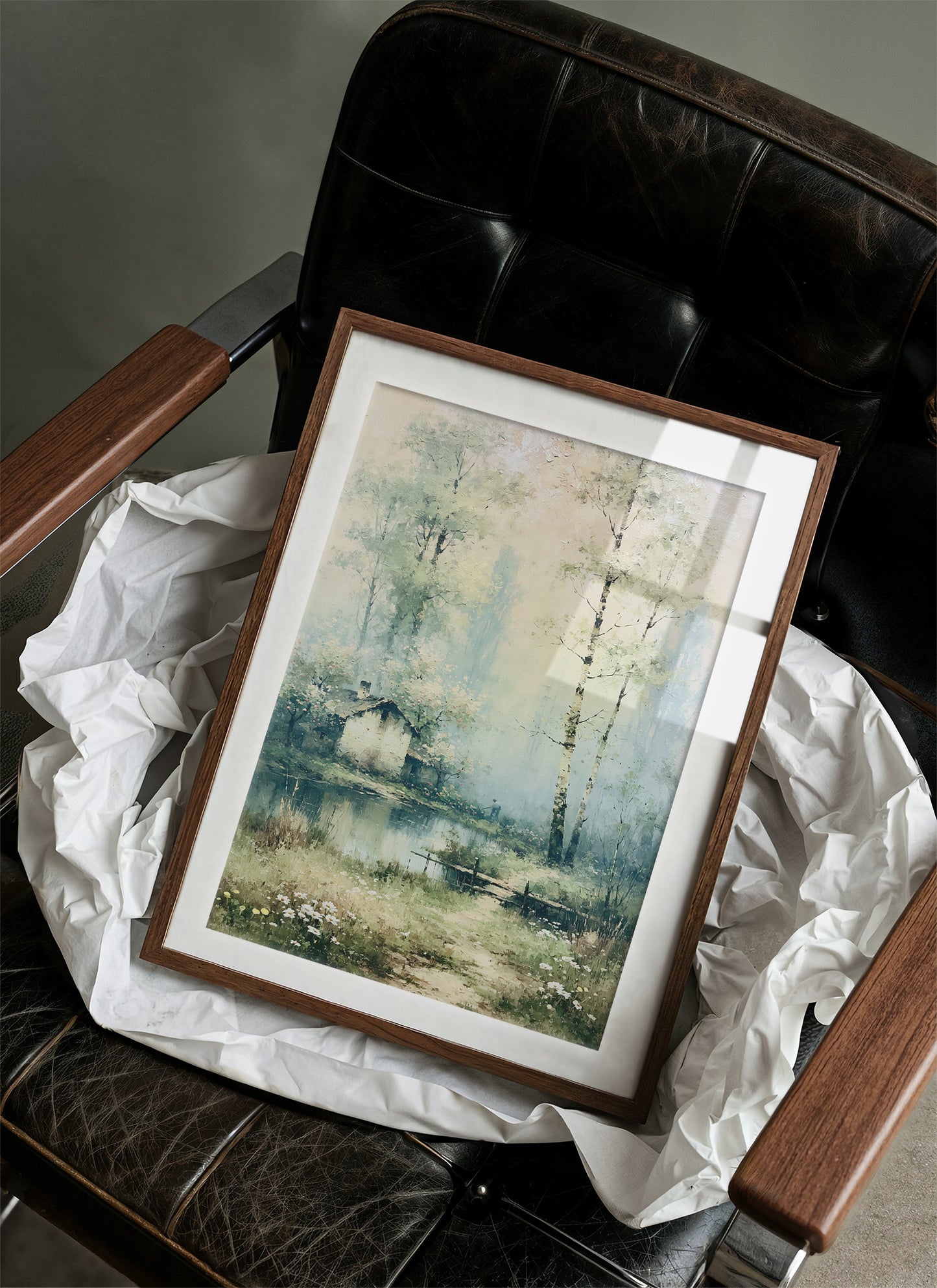 The Blossoming Cottage: Birches by the Garden Pond