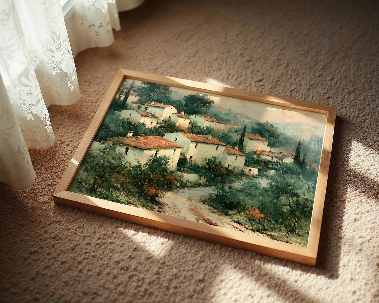 Tuscan Hillside, Terracotta Roofs