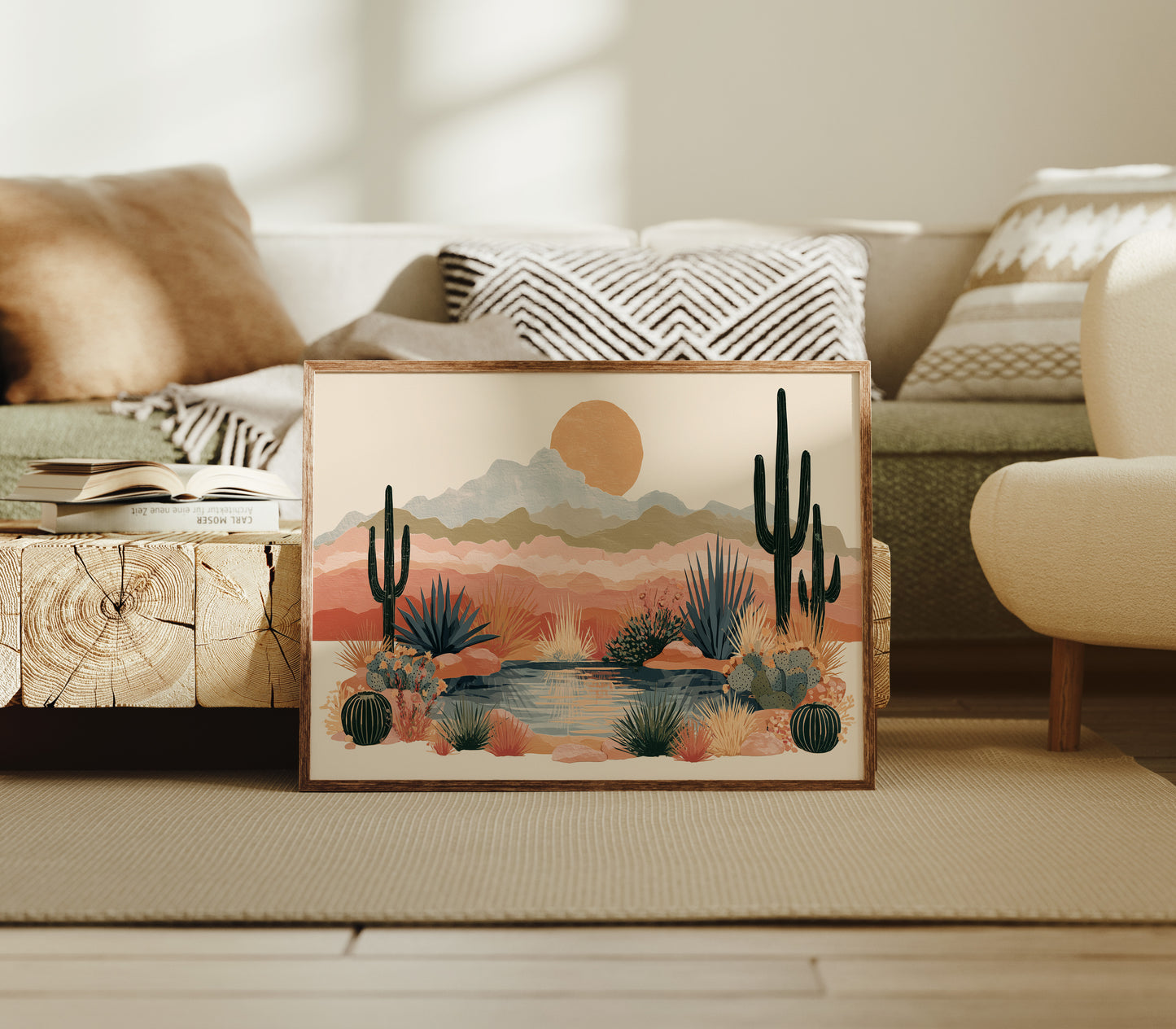 Desert Oasis at Golden Hour