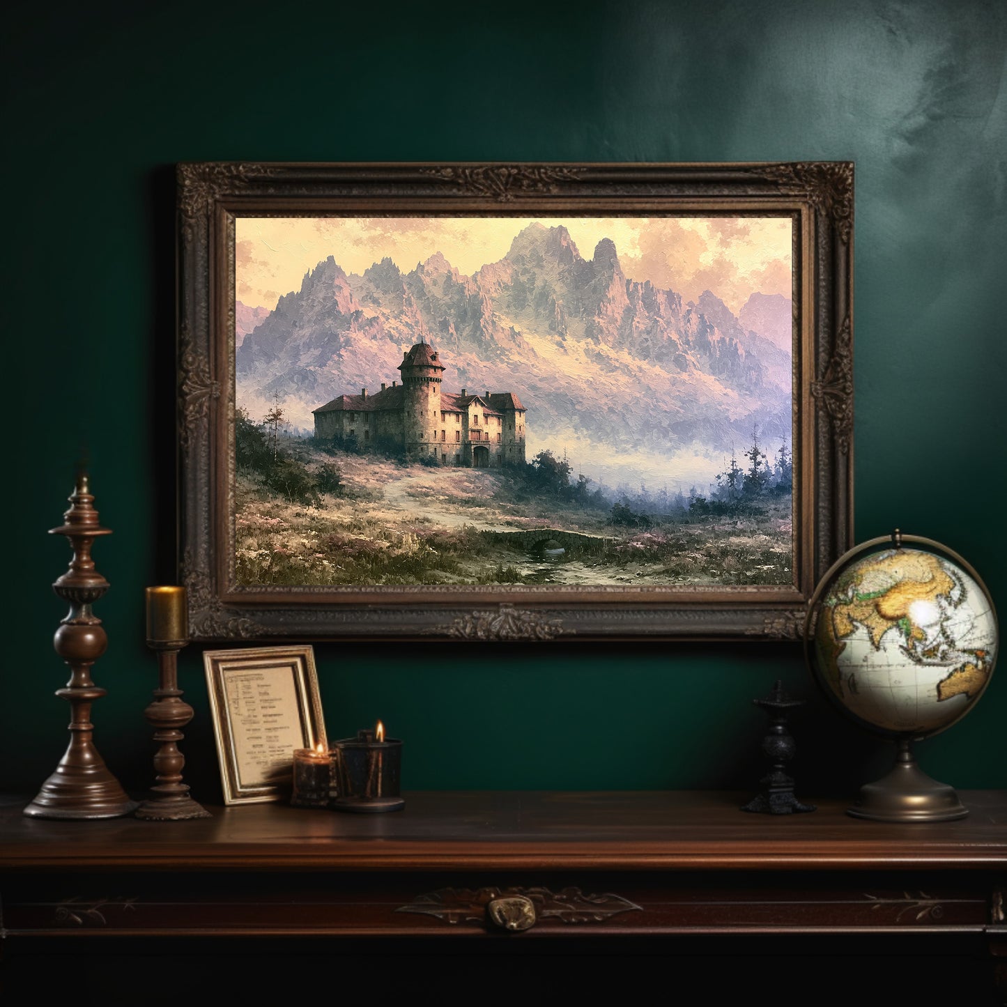 Turreted Manor at Mountain's Edge