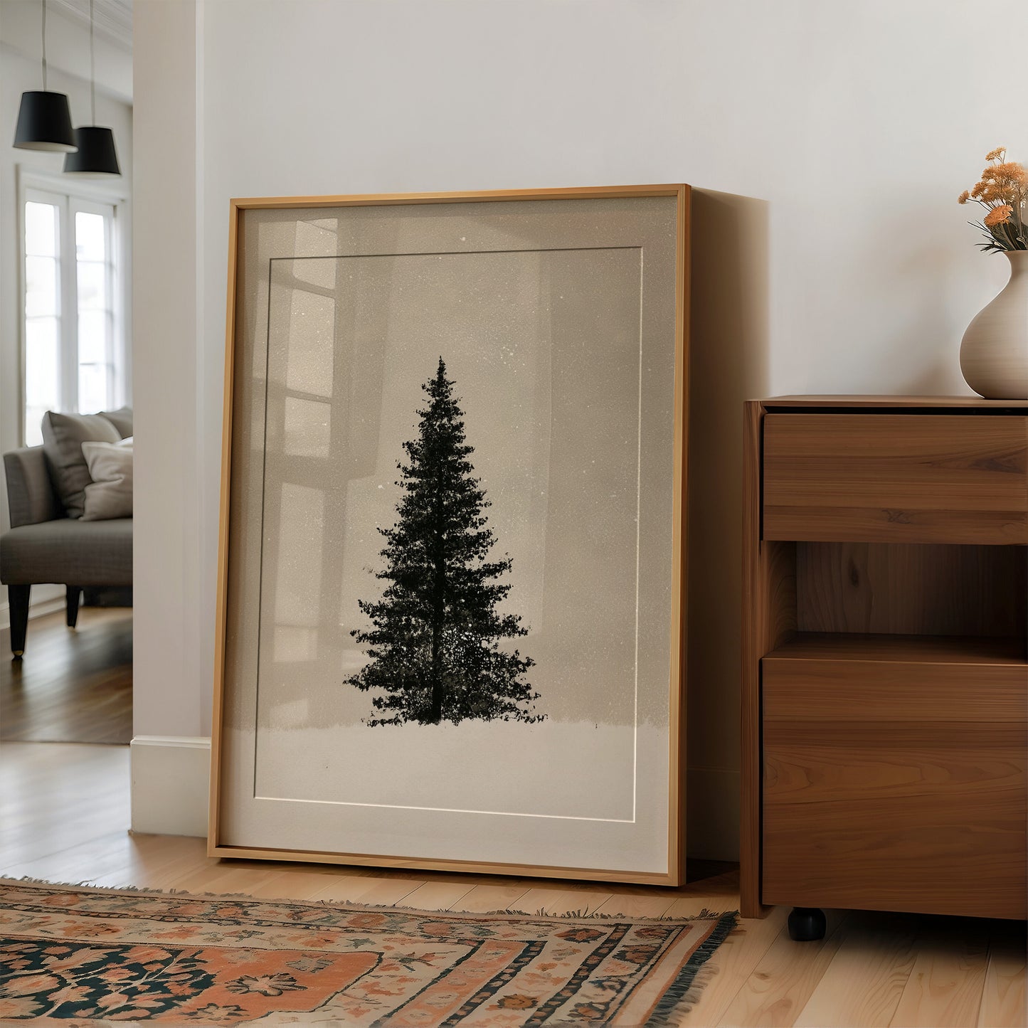 Solitary Pine, Quiet Beige