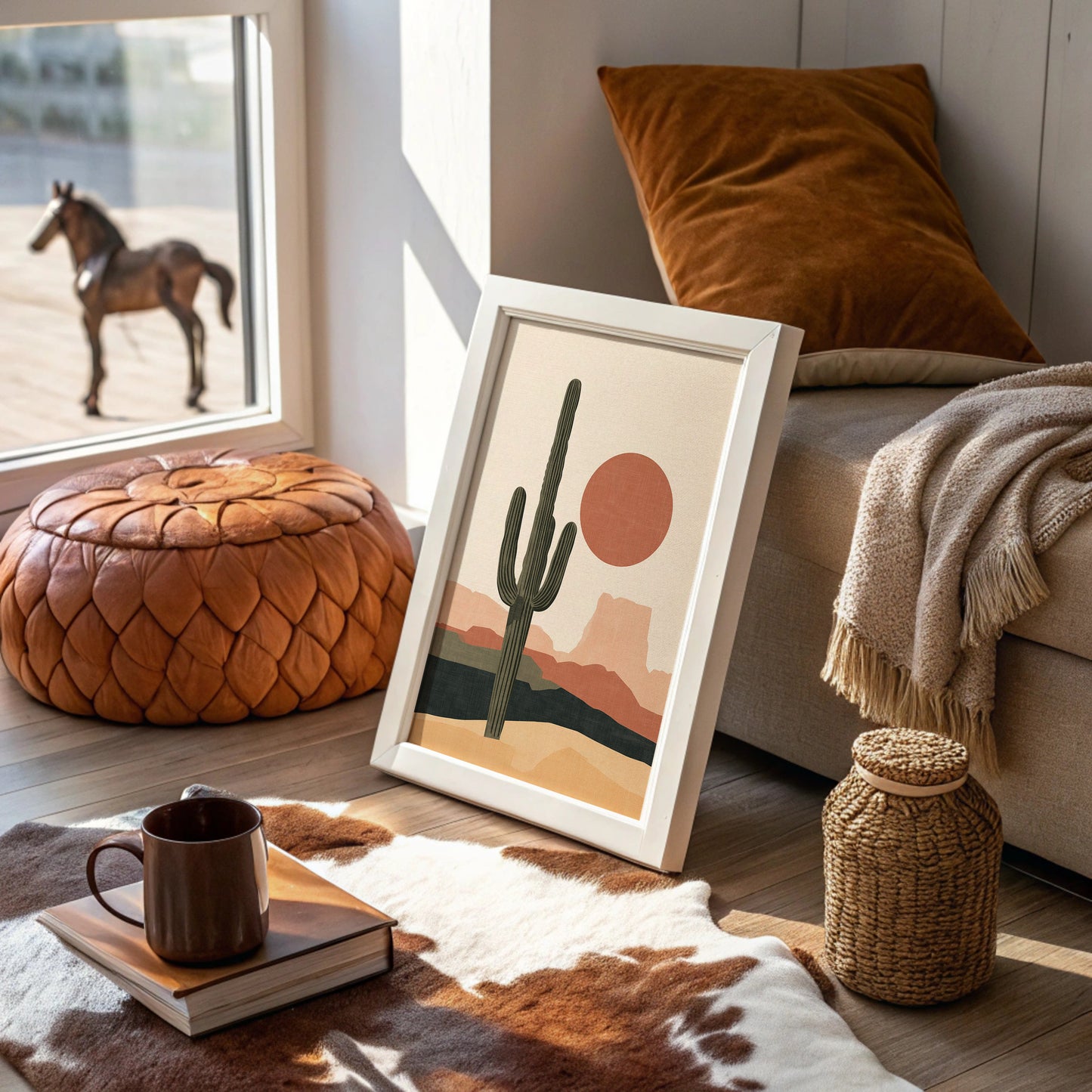 Minimalist Desert Sun Print