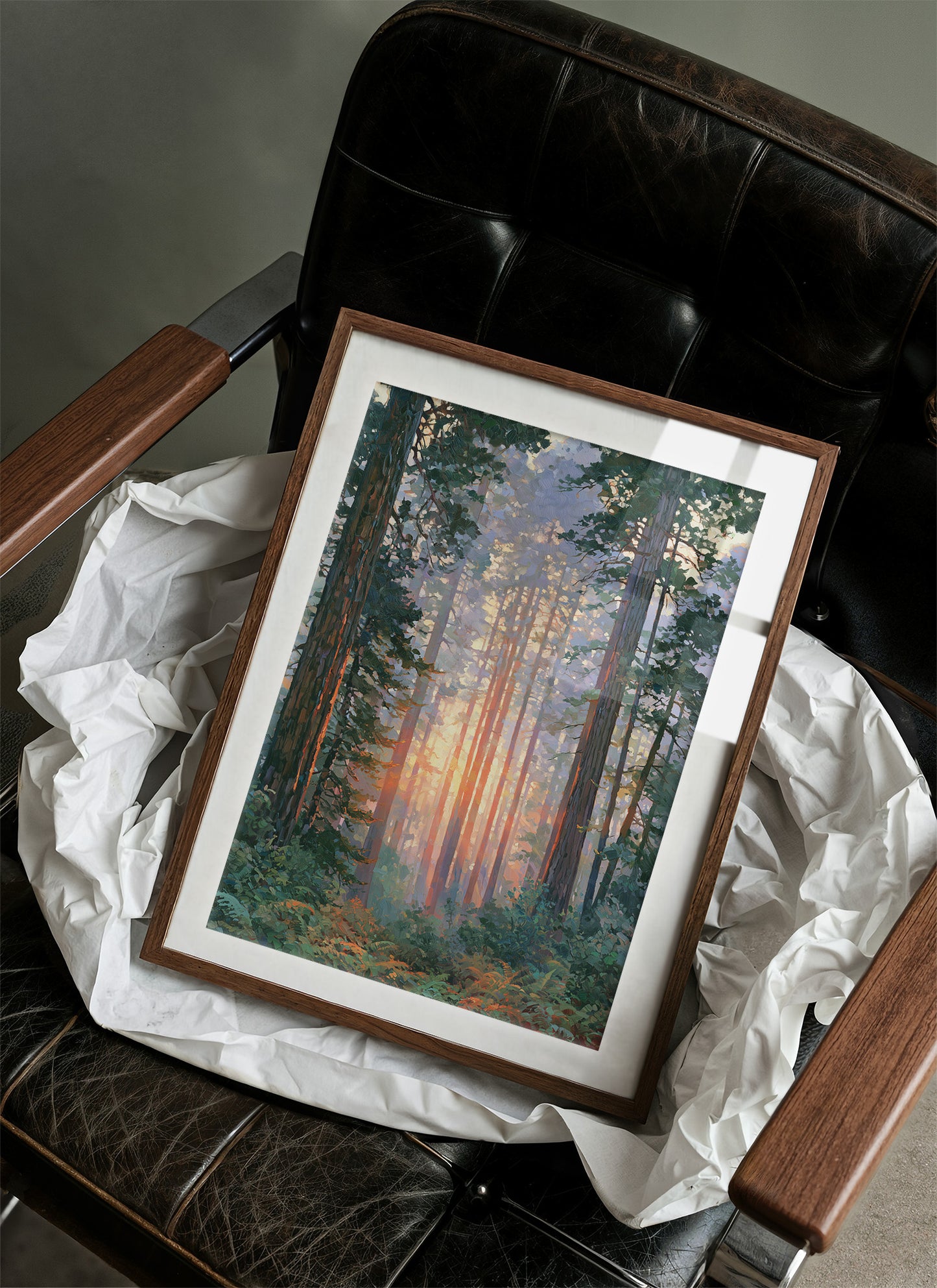 Sunset Through the Pines