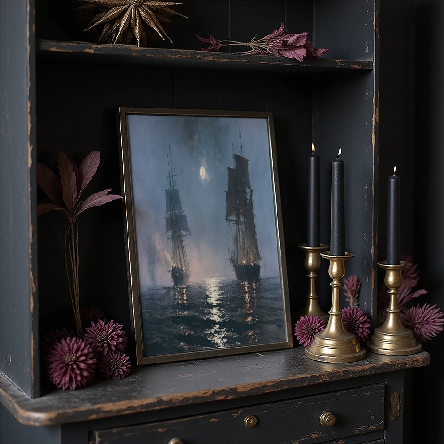 Ghost Ships at Moonrise